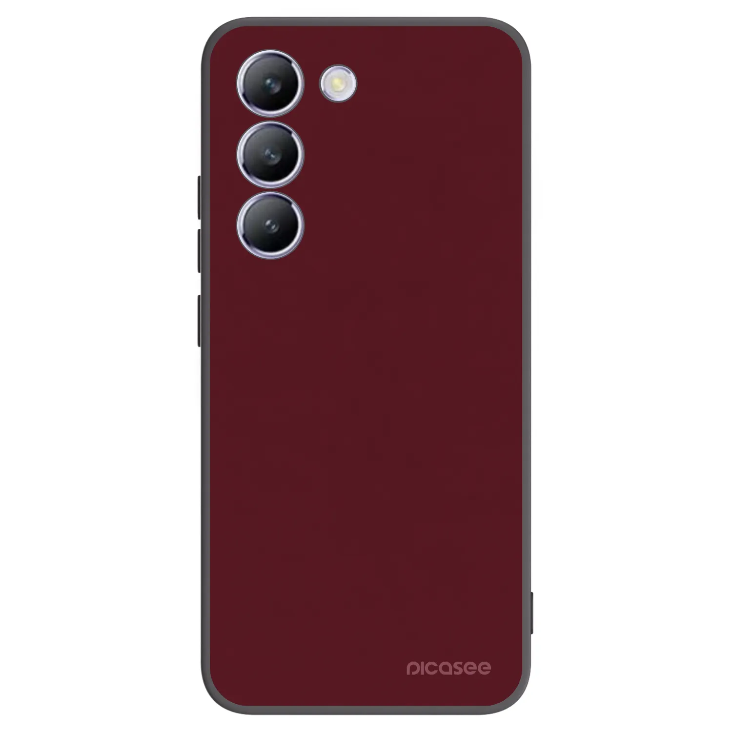 Picasee silikonski črni ovitek za Vivo V40 SE 5G - Burgundy red