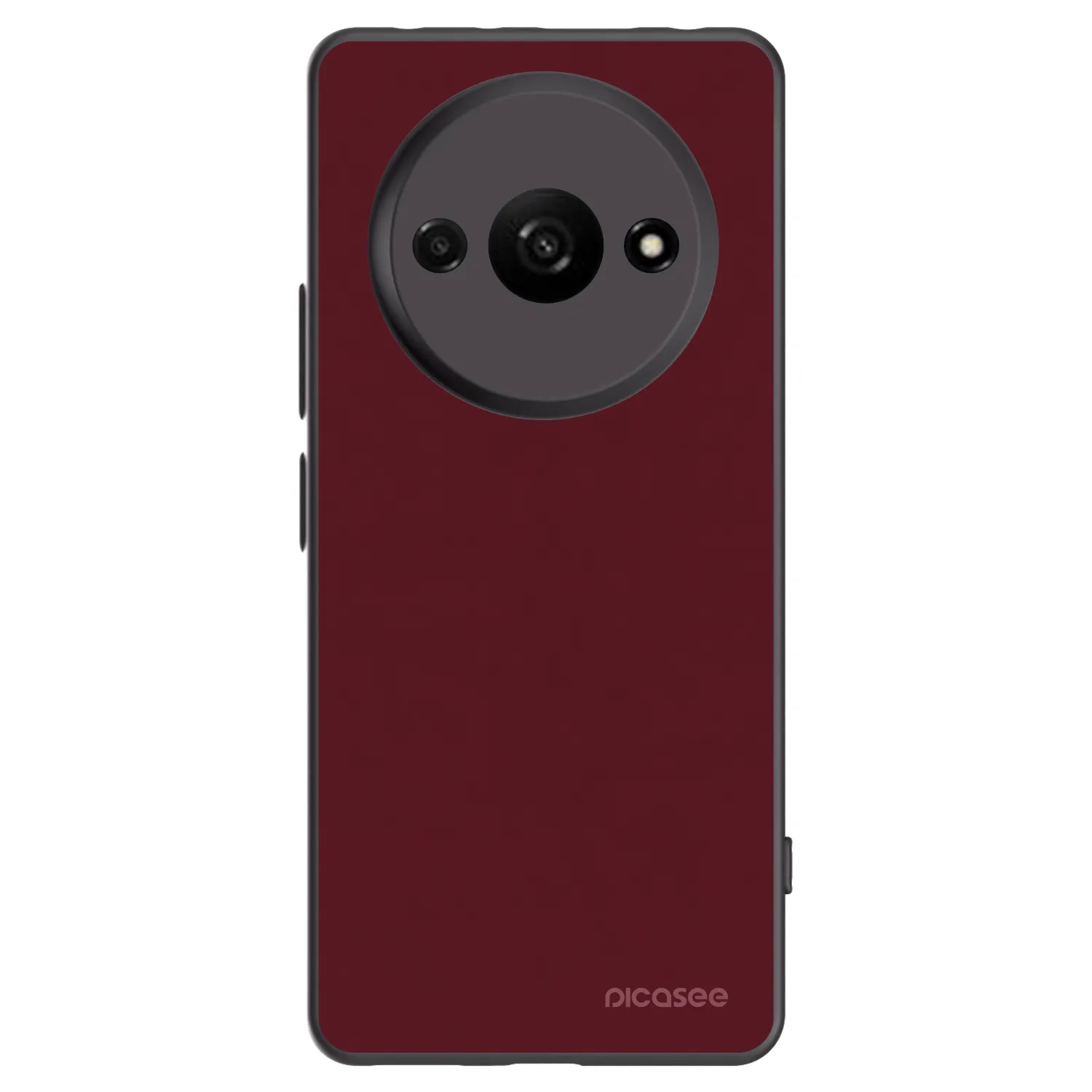 Picasee silikonski črni ovitek za Xiaomi Redmi A3 - Burgundy red