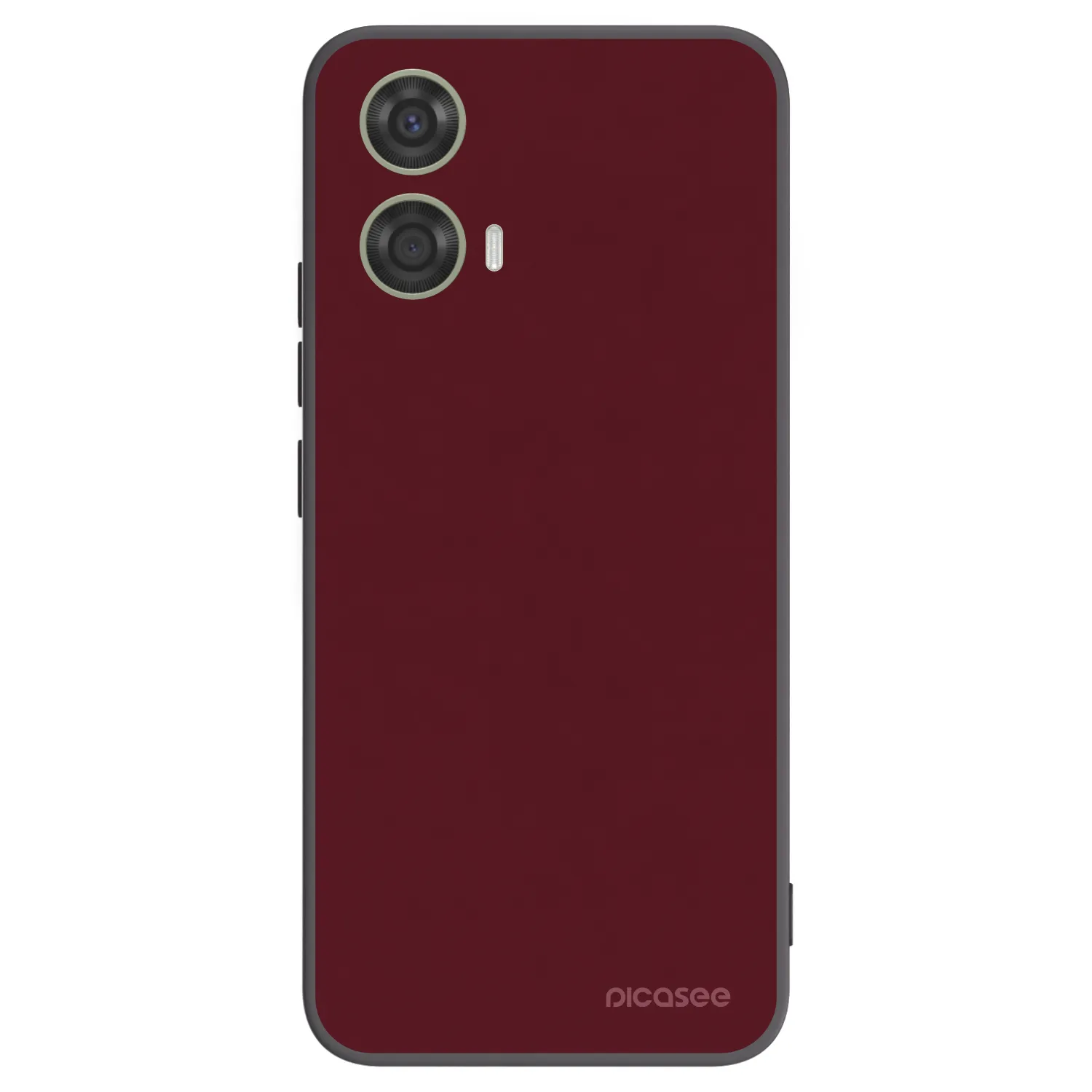 Picasee silikonski črni ovitek za Motorola Moto G24 - Burgundy red
