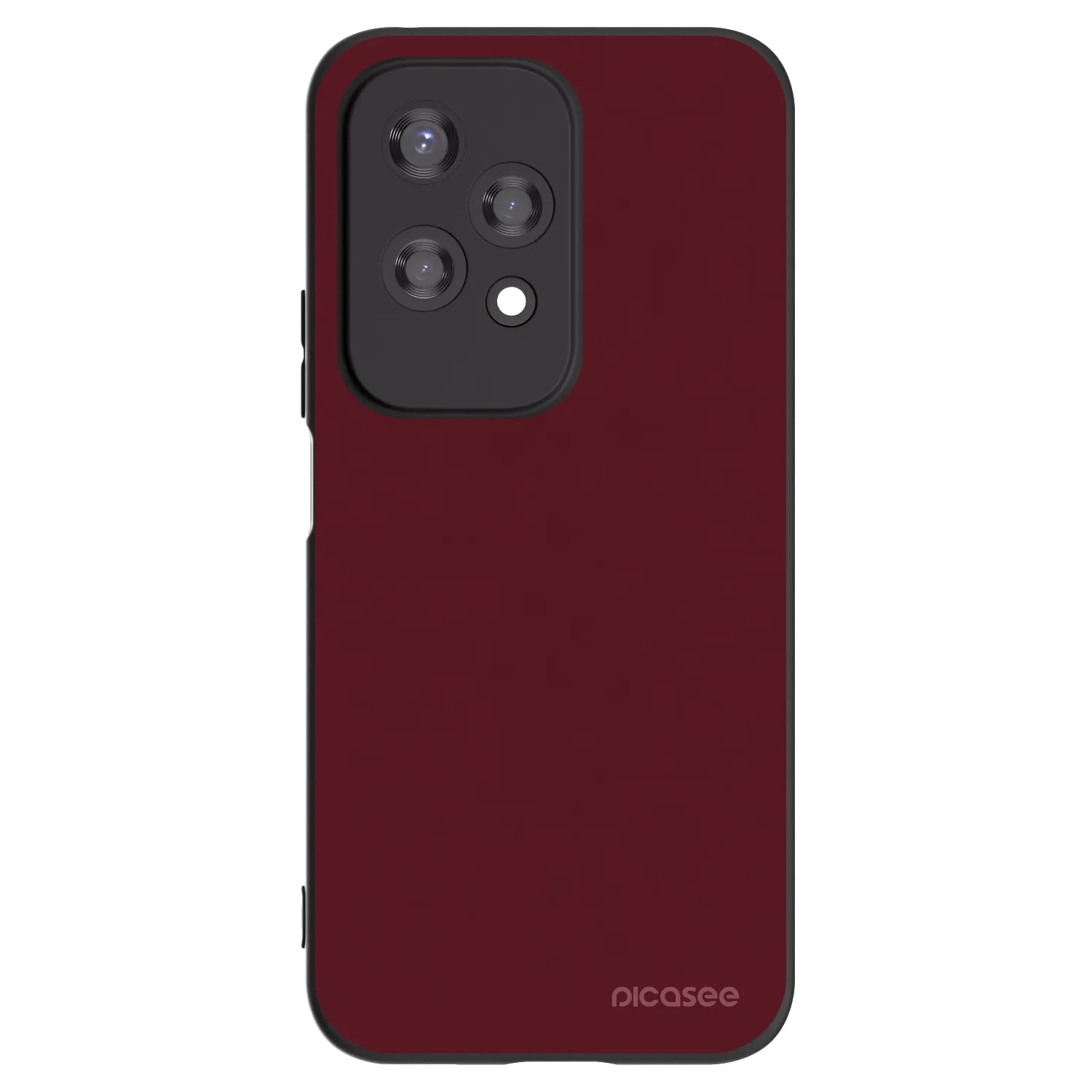 Picasee silikonski črni ovitek za Honor 200 Lite - Burgundy red