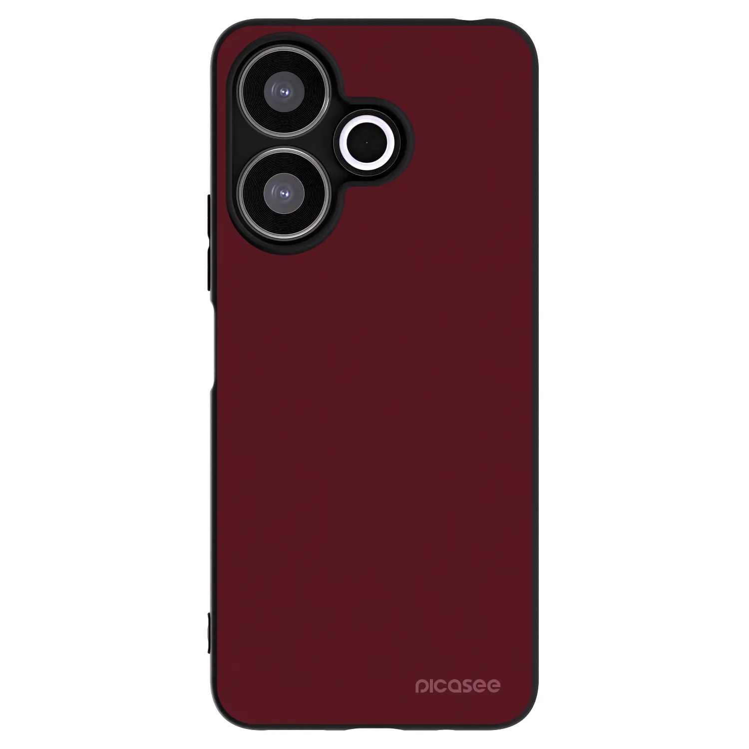 Picasee silikonski črni ovitek za Xiaomi Redmi 13 4G - Burgundy red