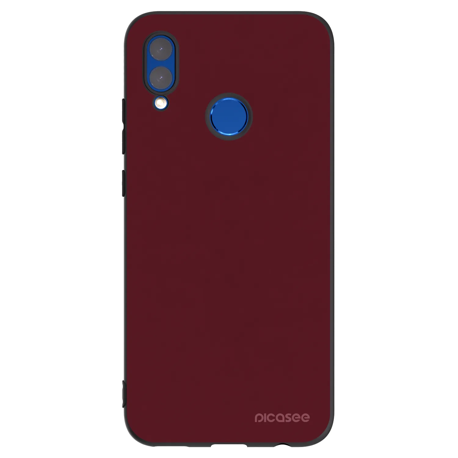 Picasee silikonski črni ovitek za Honor 10 Lite - Burgundy red