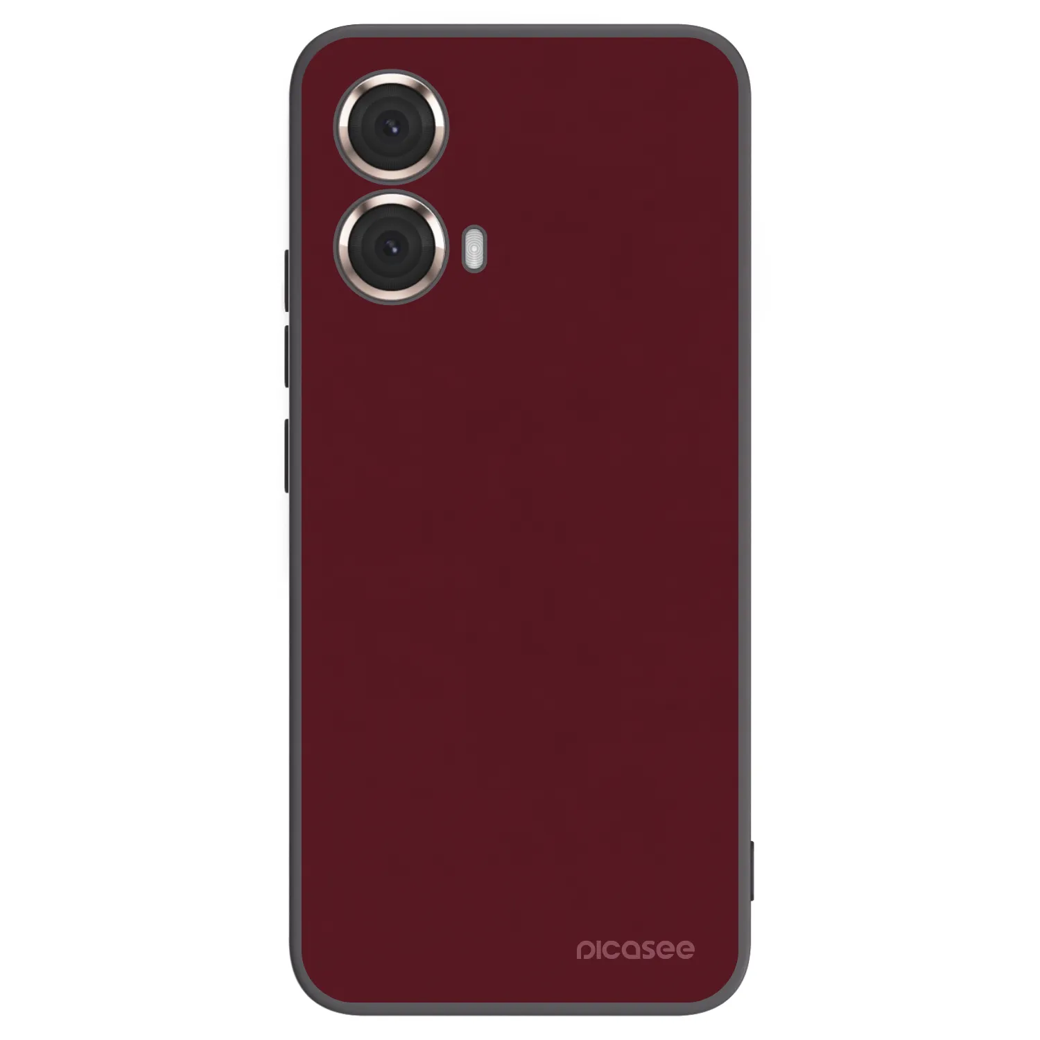 Picasee silikonski črni ovitek za Motorola Moto G85 - Burgundy red