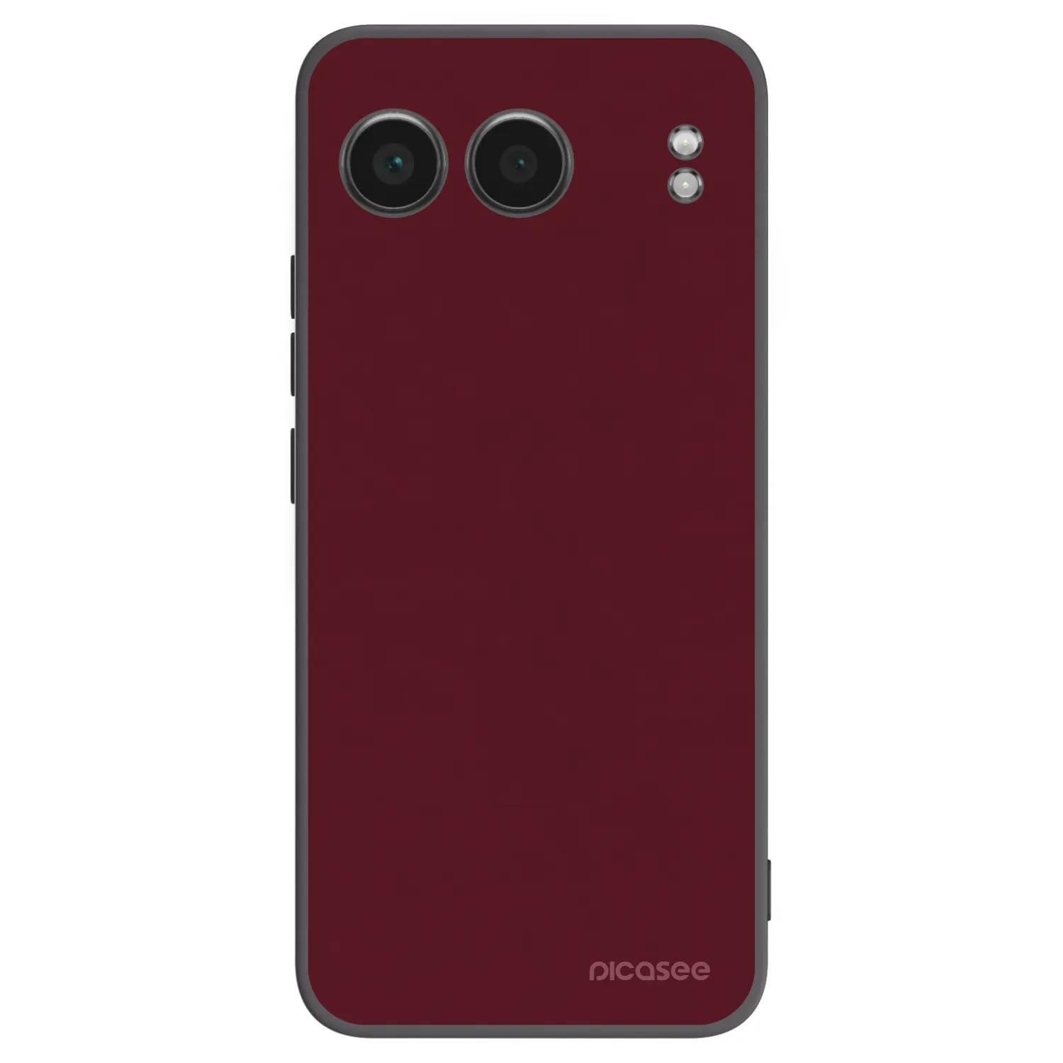 Picasee silikonski črni ovitek za OnePlus Nord 4 - Burgundy red