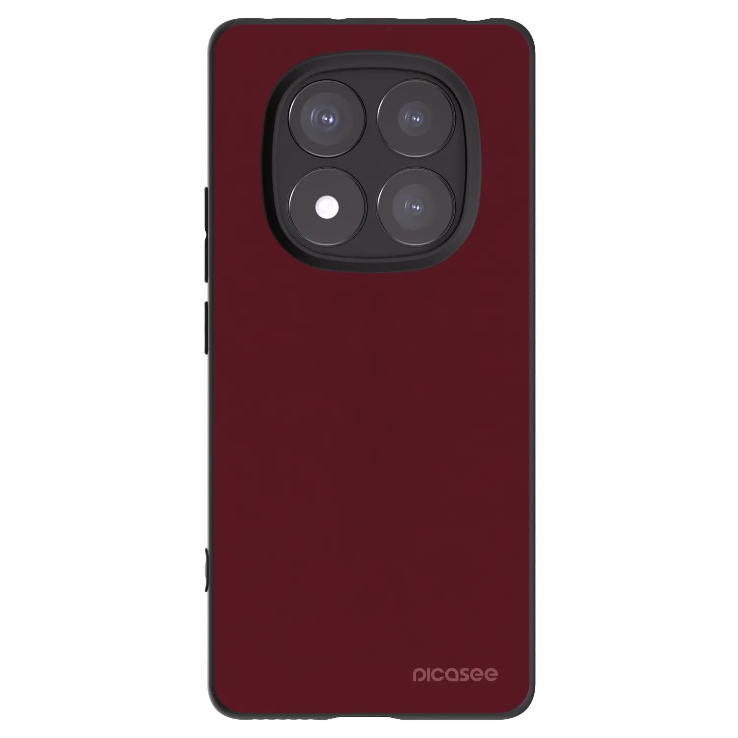 Picasee silikonski črni ovitek za Xiaomi Redmi Note 14 Pro 5G - Burgundy red
