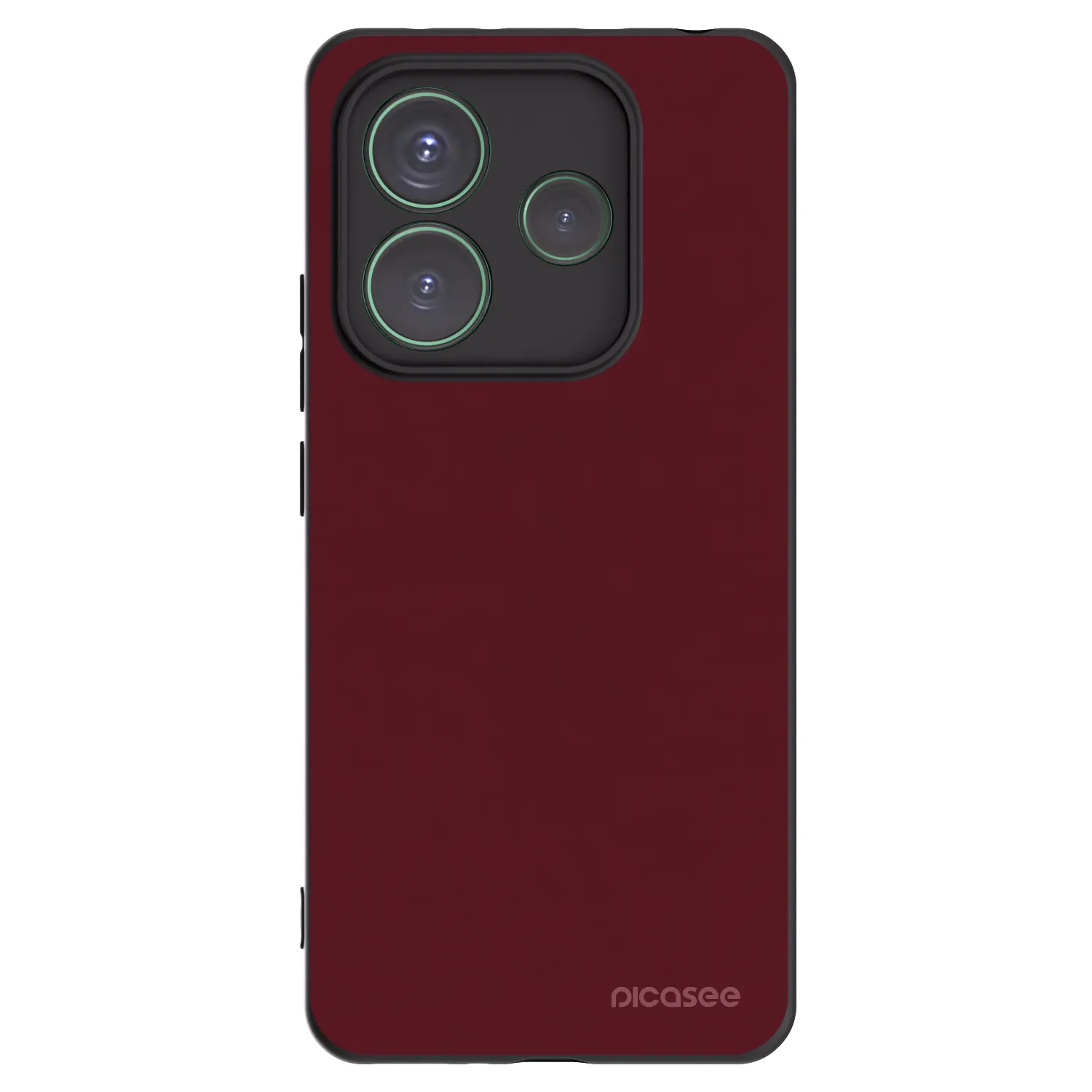Picasee silikonski črni ovitek za Xiaomi Redmi Note 14 5G - Burgundy red