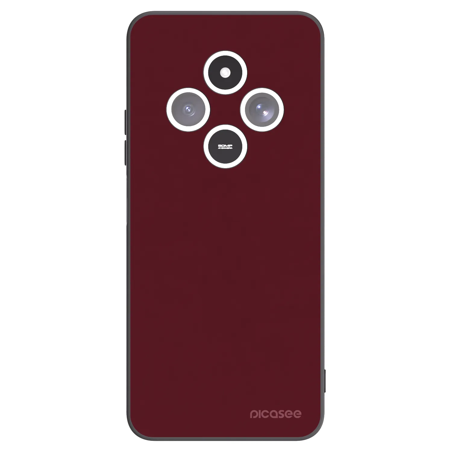 Picasee silikonski črni ovitek za Xiaomi Redmi 14C - Burgundy red