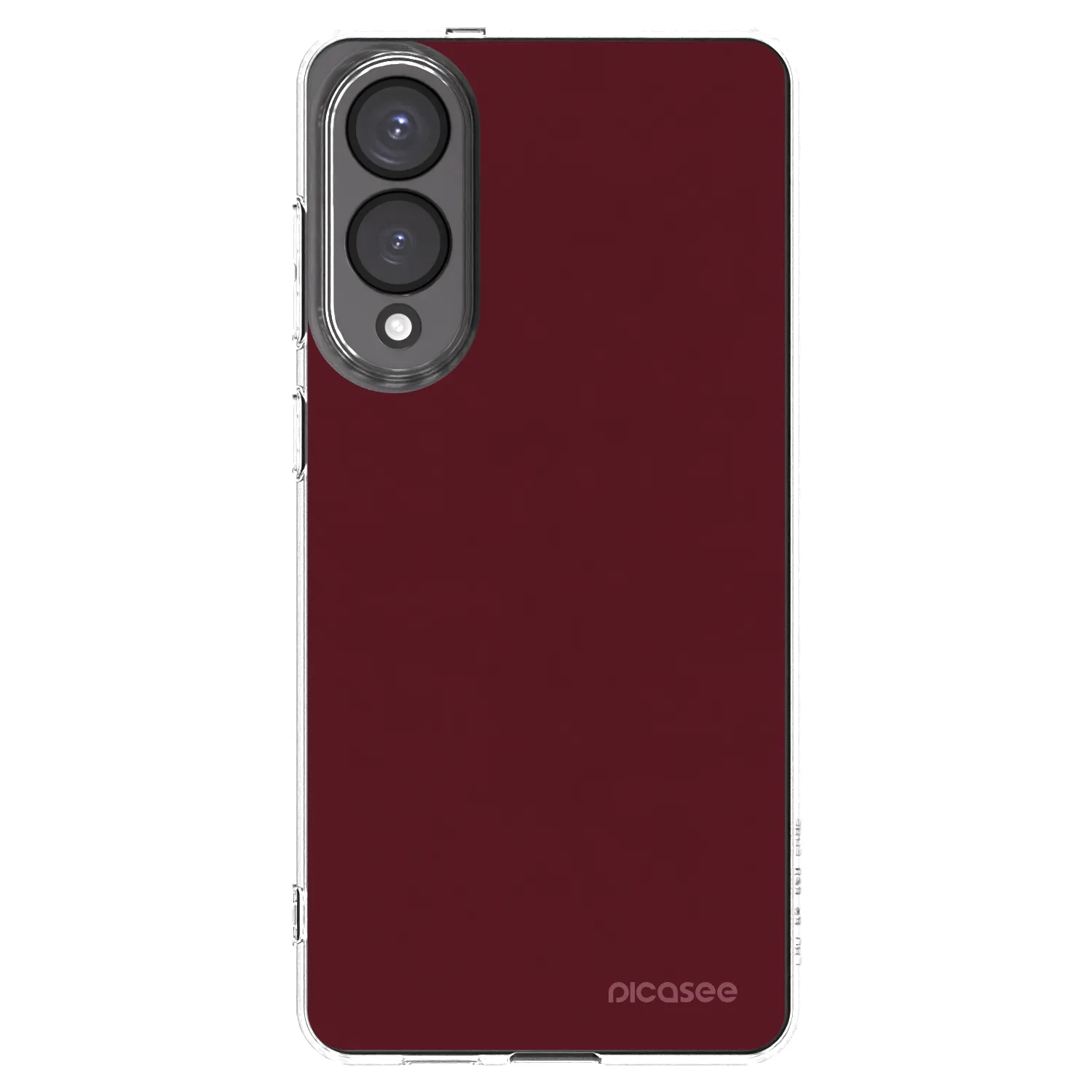 Picasee silikonski prozorni ovitek za Samsung Galaxy S25 Edge 5G - Burgundy red
