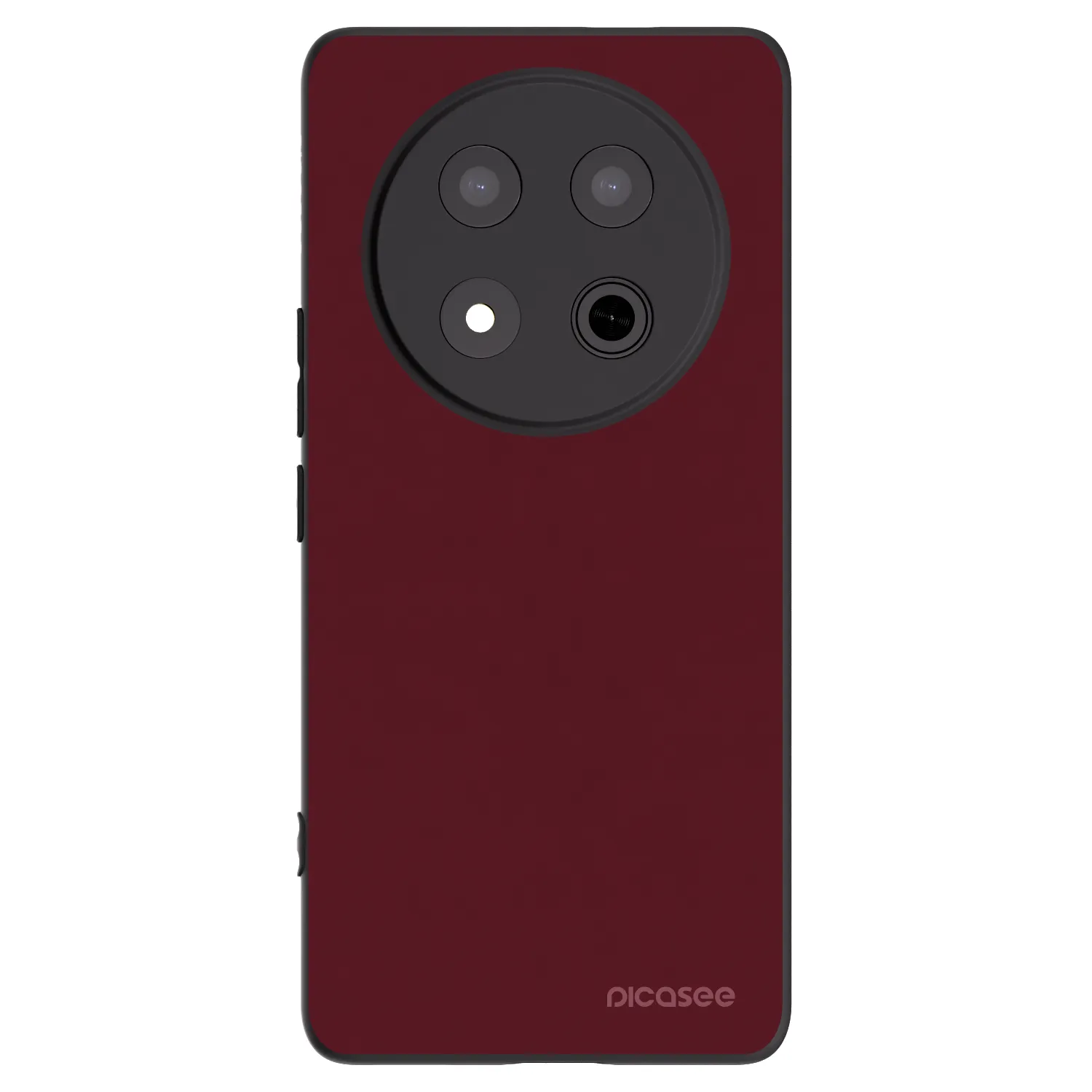 Picasee silikonski črni ovitek za Honor Magic7 Lite 5G - Burgundy red