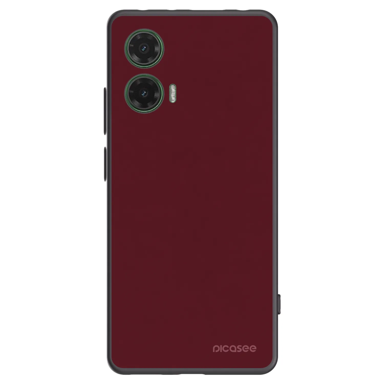 Picasee silikonski črni ovitek za Motorola Moto G35 5G - Burgundy red