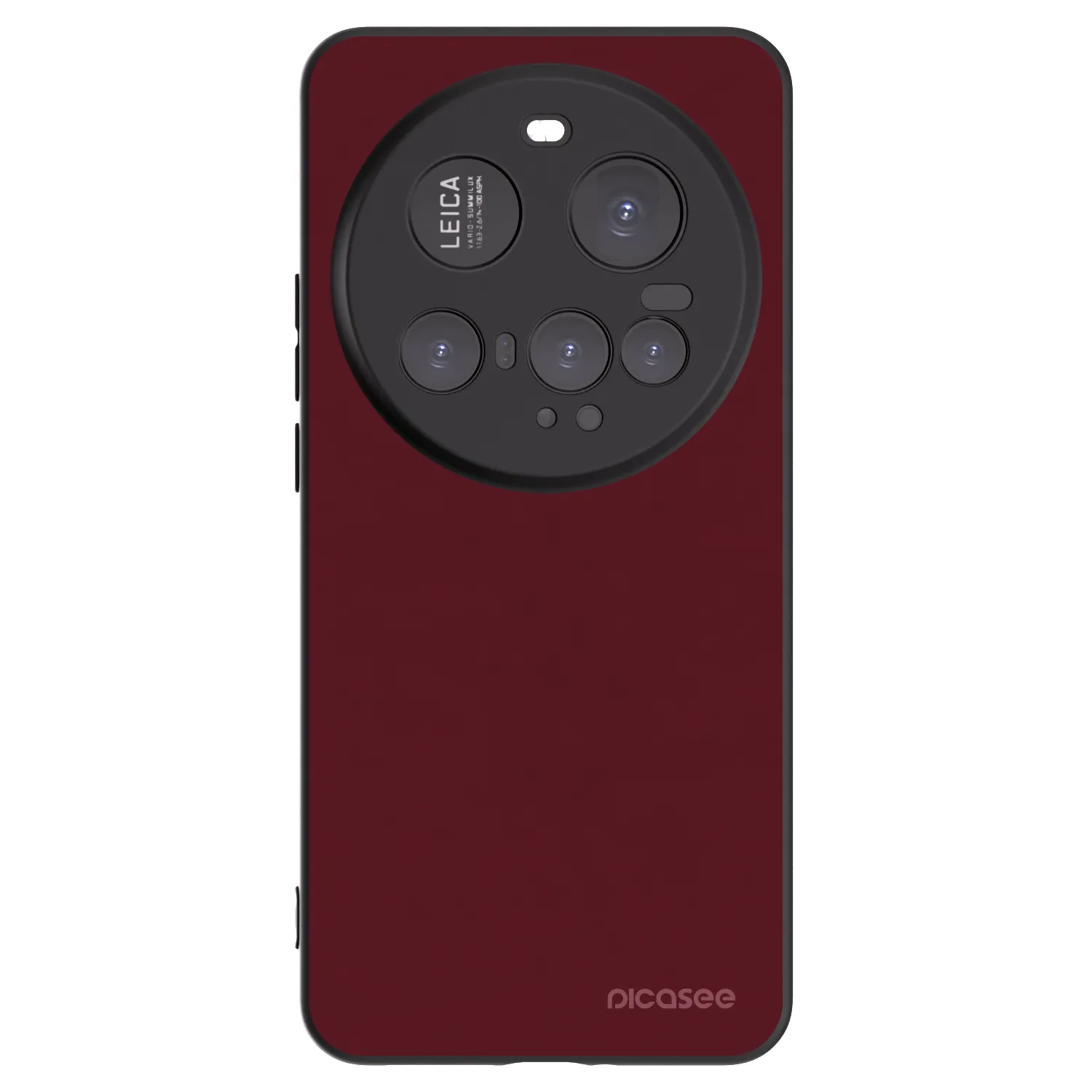 Picasee silikonski črni ovitek za Xiaomi 15 Ultra - Burgundy red