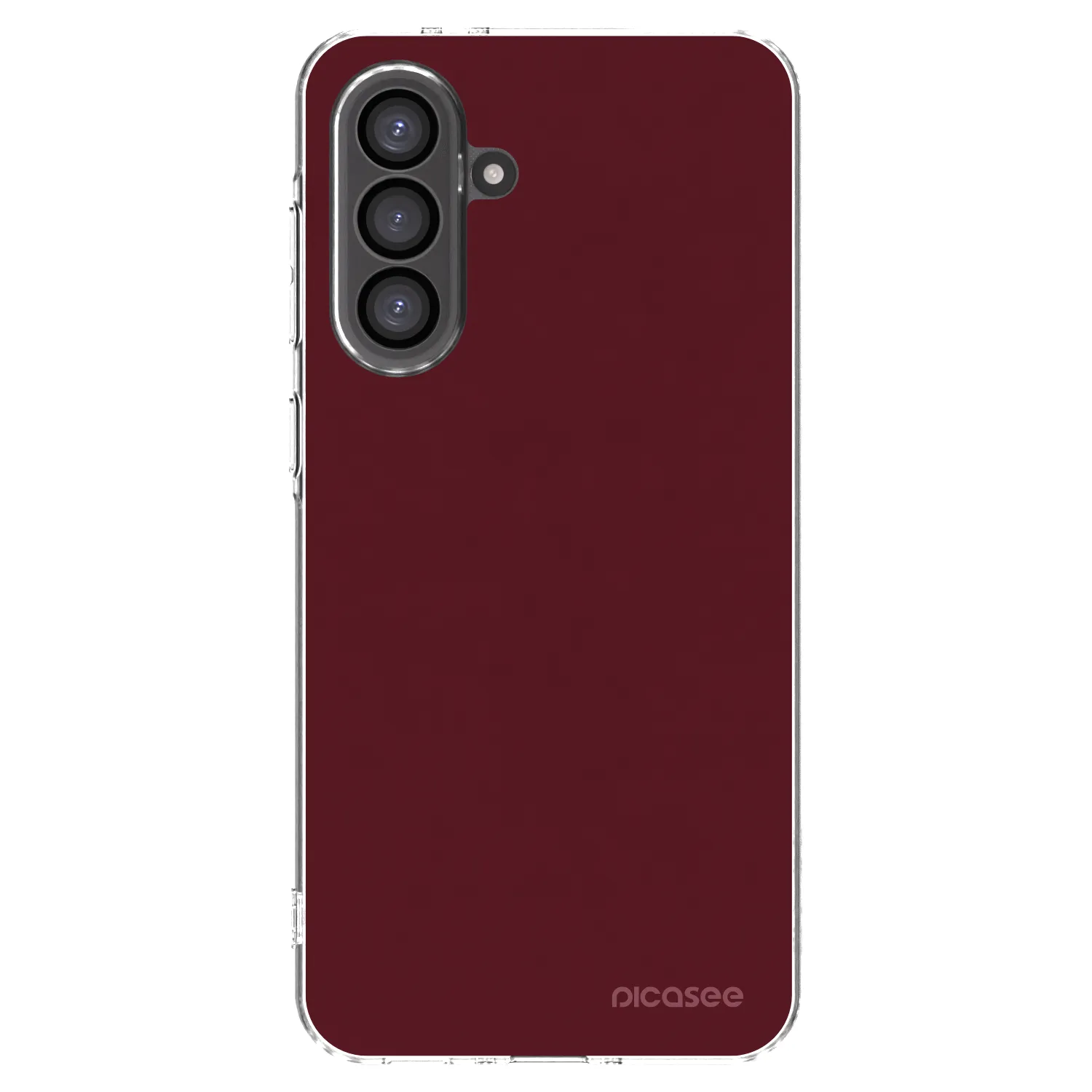 Picasee silikonski prozorni ovitek za Samsung Galaxy A56 5G A566B - Burgundy red