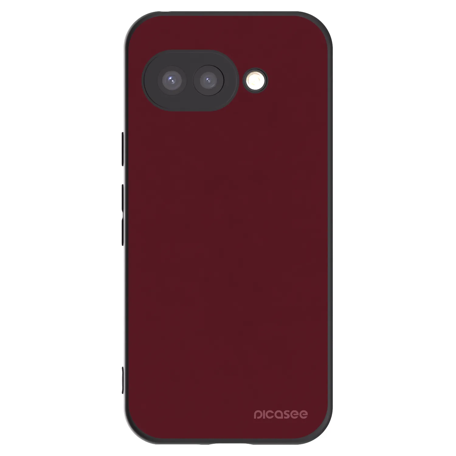 Picasee silikonski črni ovitek za Google Pixel 9a - Burgundy red