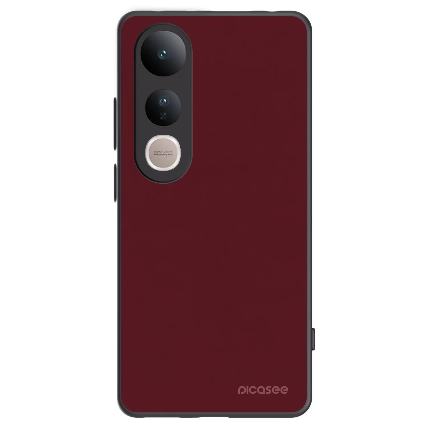 Picasee silikonski črni ovitek za Vivo V50 Lite 5G - Burgundy red