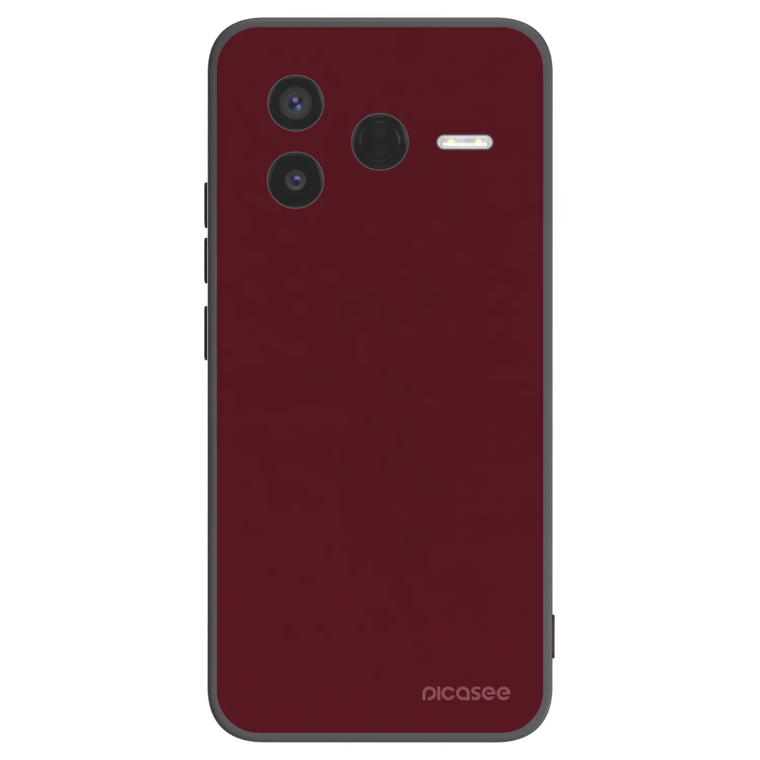 Picasee silikonski črni ovitek za Xiaomi Poco F7 Pro 5G - Burgundy red