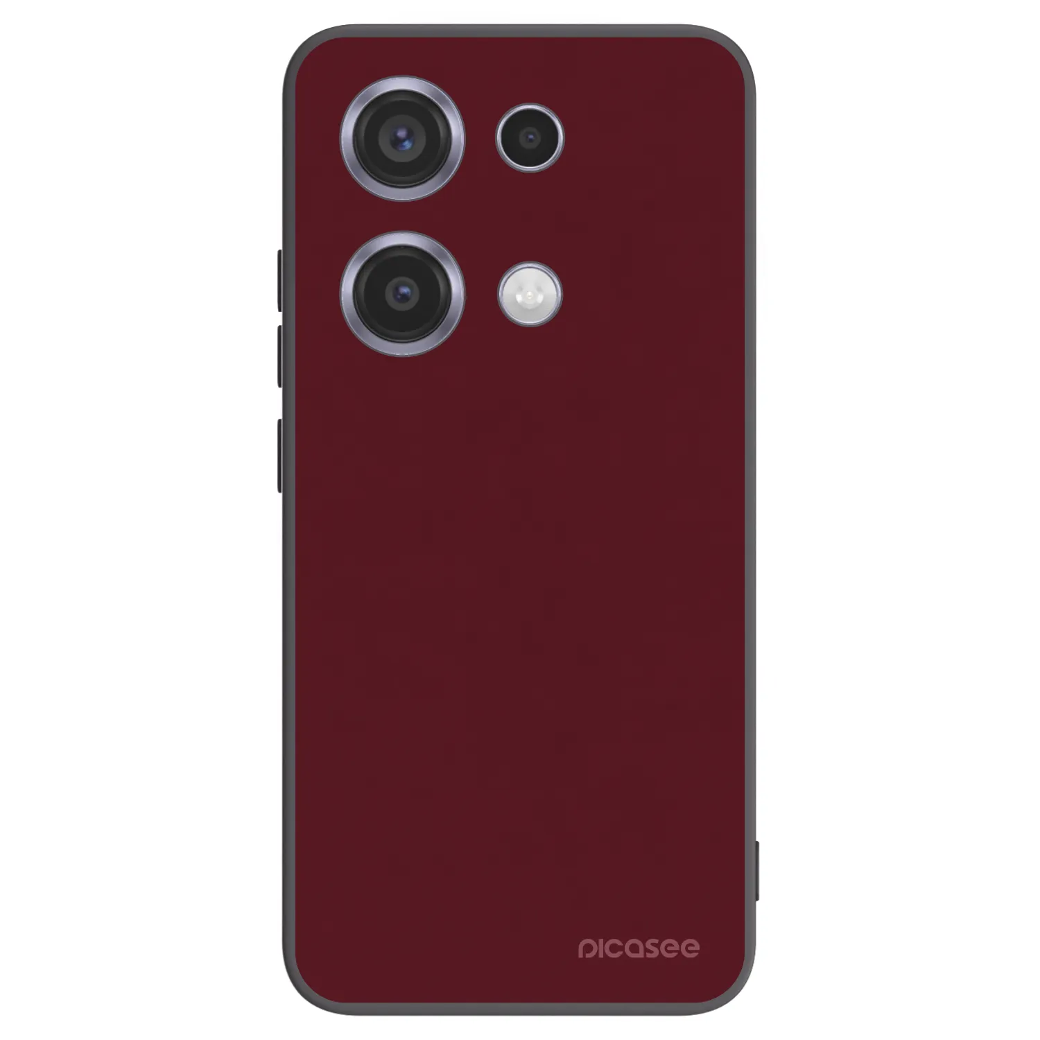 Picasee silikonski črni ovitek za Xiaomi Redmi Note 14S - Burgundy red