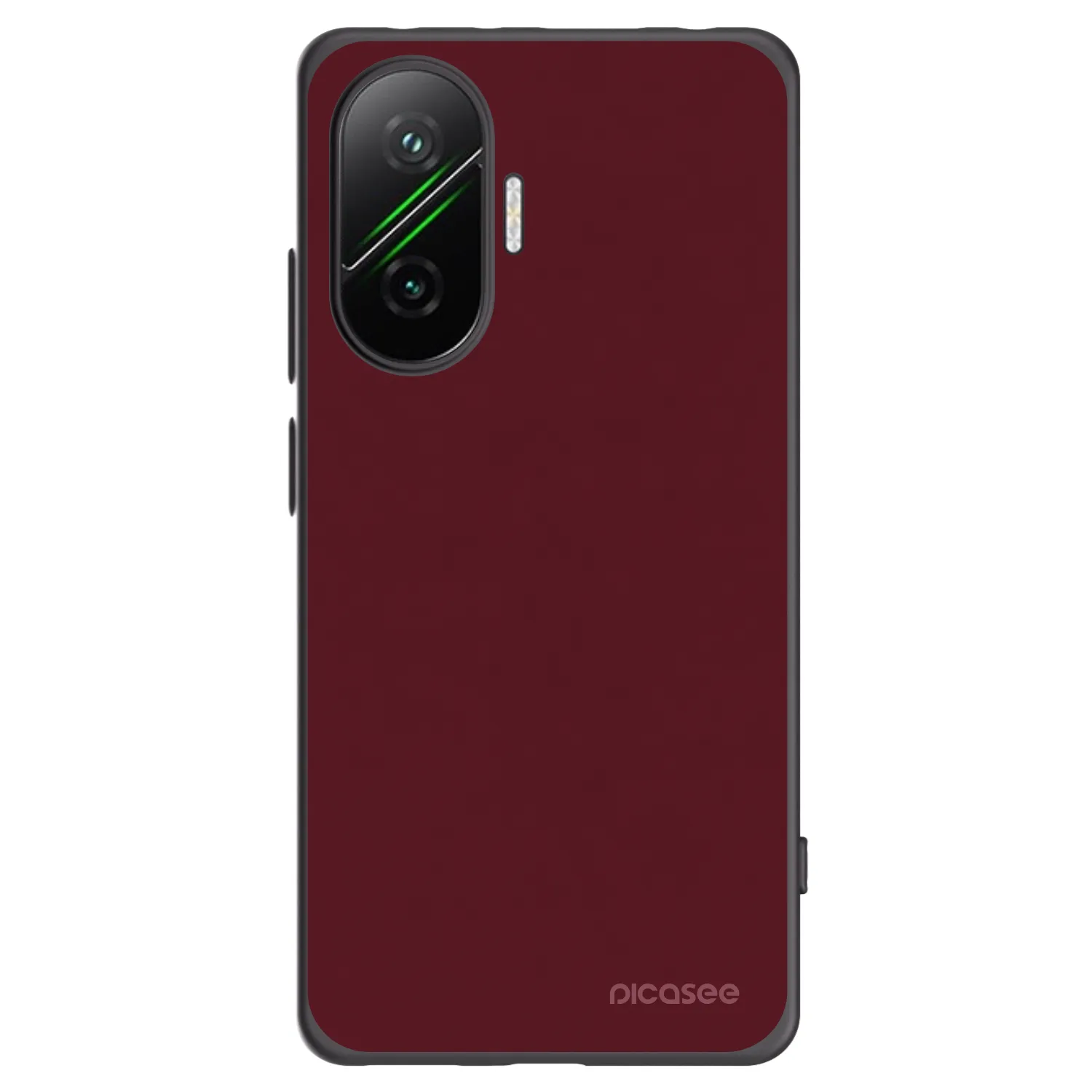 Picasee silikonski črni ovitek za Xiaomi Poco F7 5G - Burgundy red
