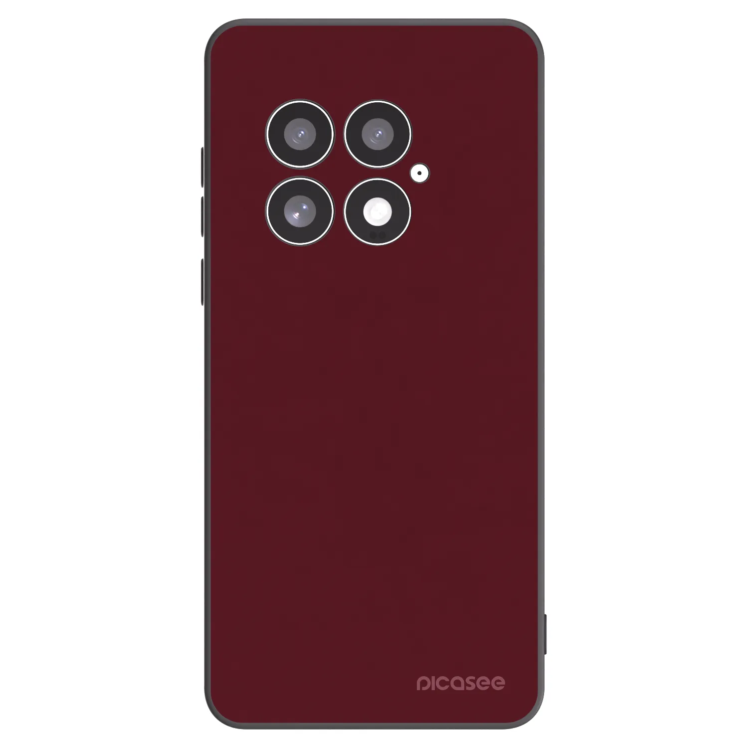 Picasee silikonski črni ovitek za OnePlus 13 5G - Burgundy red