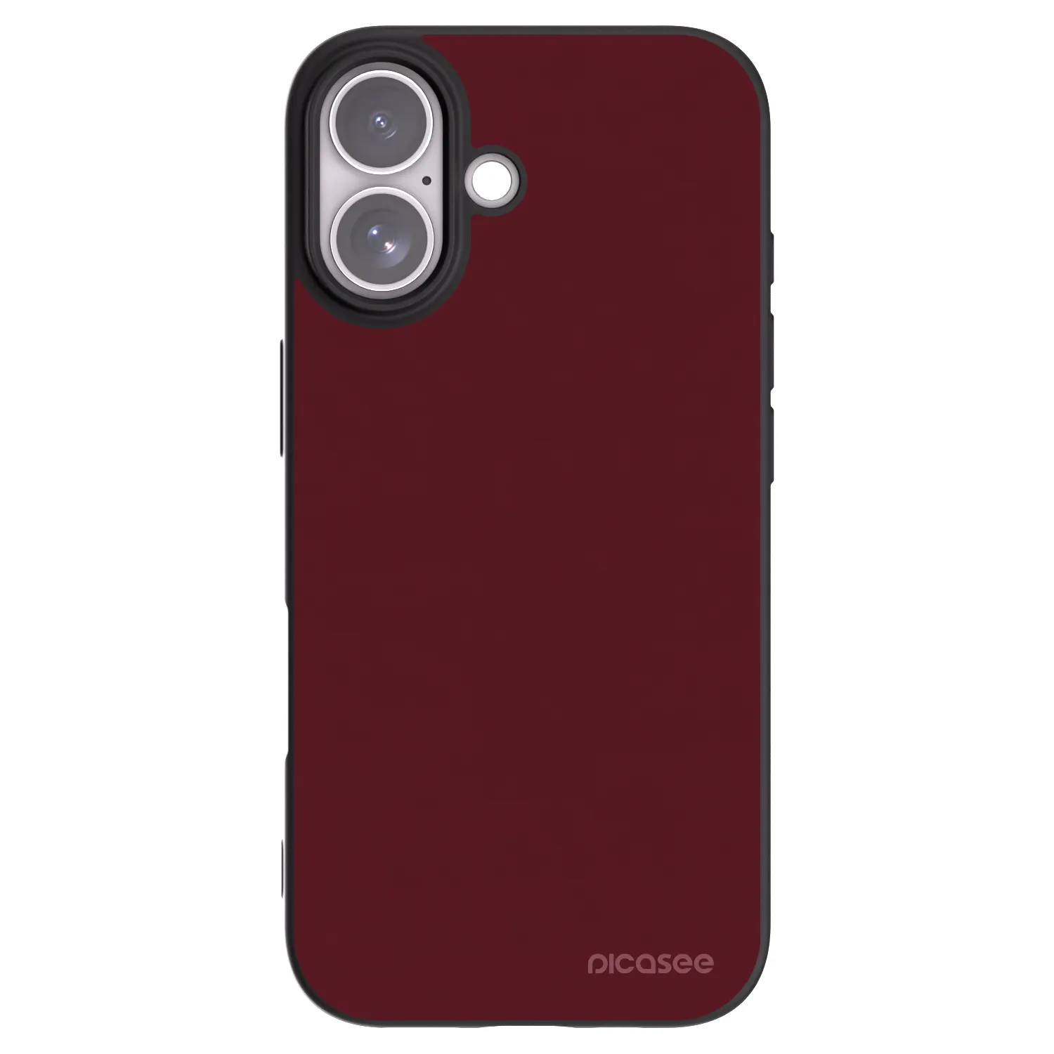 Picasee silikonski črni ovitek za Apple iPhone 17 - Burgundy red