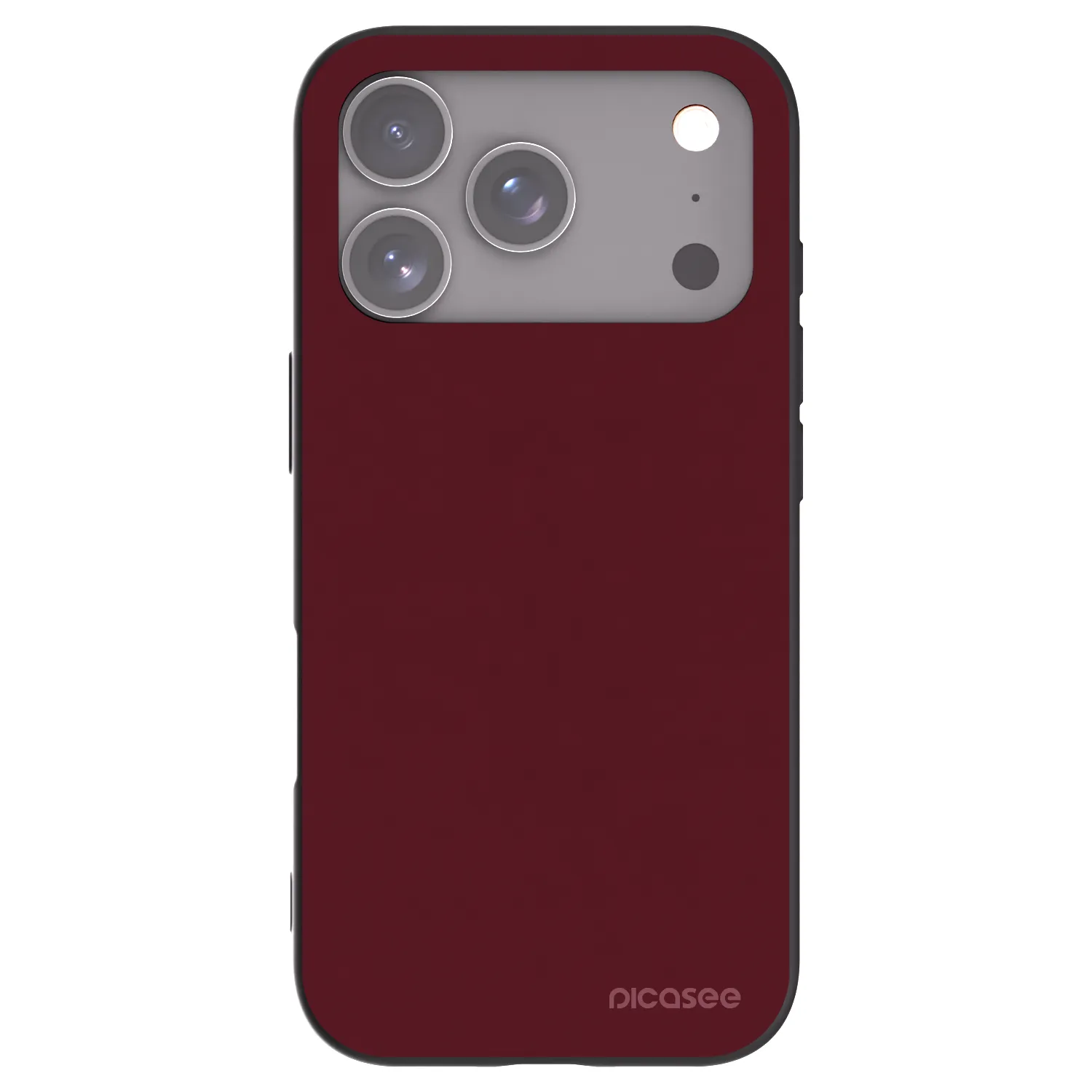 Picasee silikonski črni ovitek za Apple iPhone 17 Pro - Burgundy red