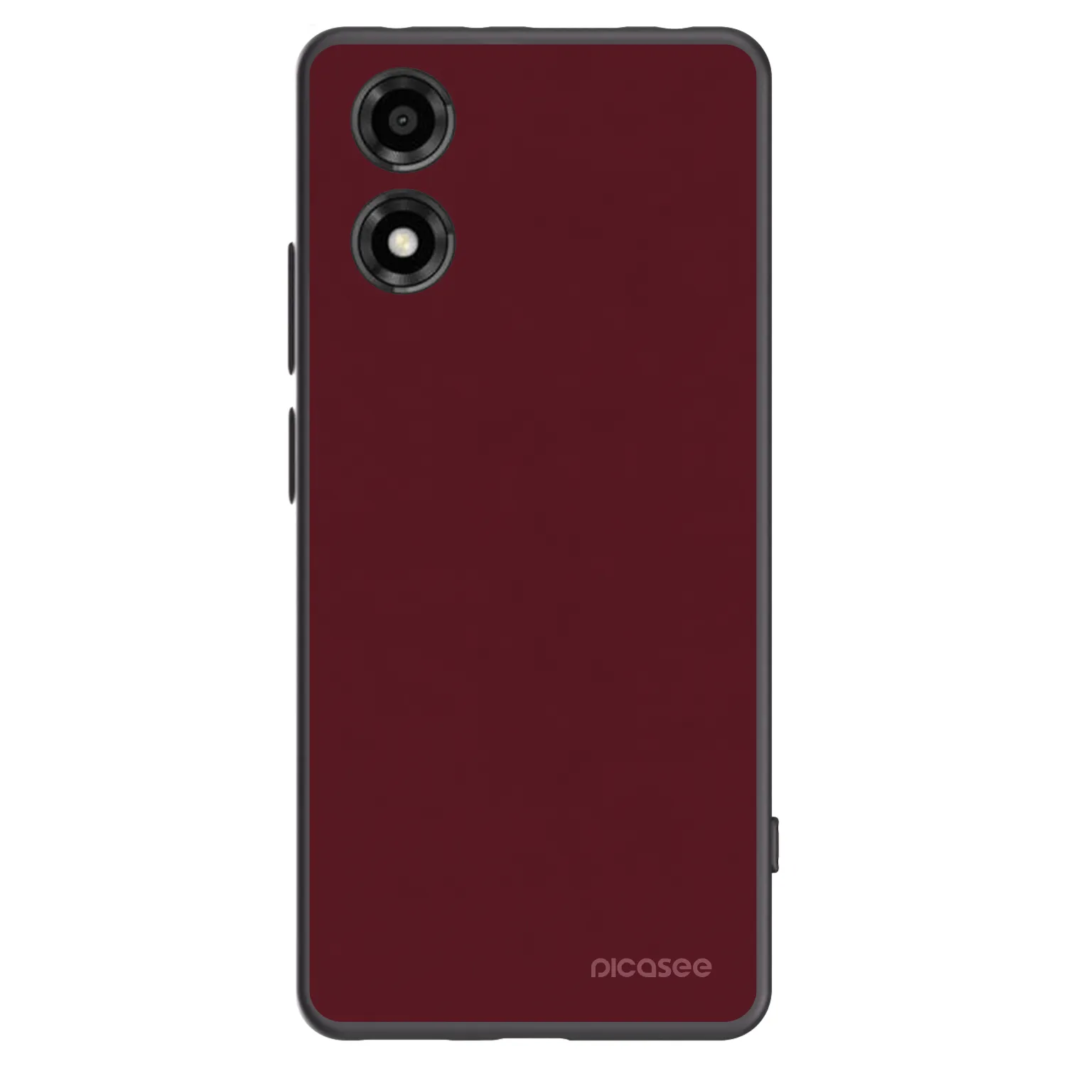 Picasee silikonski črni ovitek za Motorola Moto E14 - Burgundy red