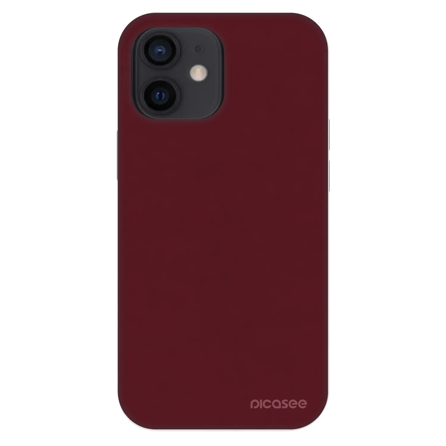 Picasee Fashion Case za Apple iPhone 12 mini - Burgundy red