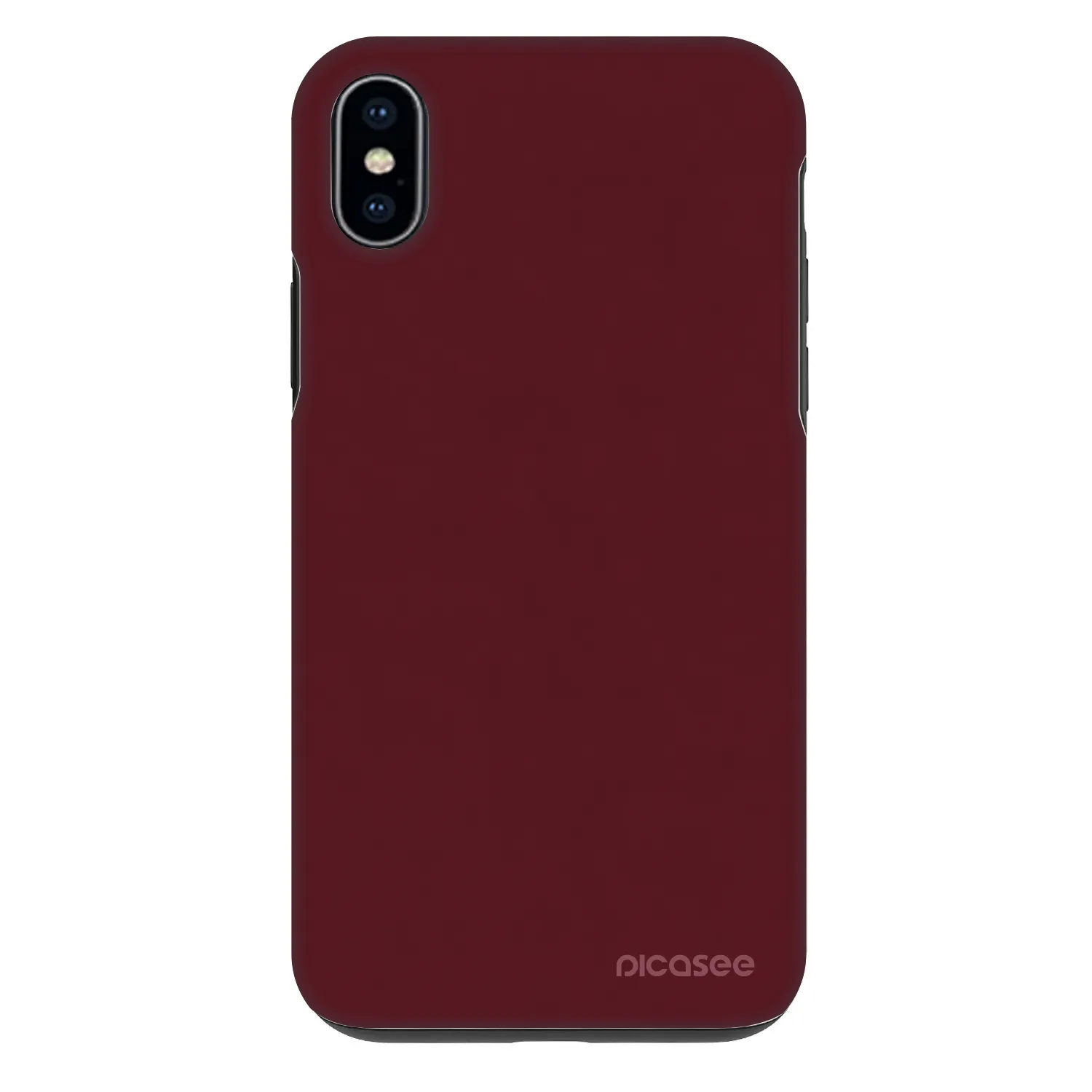 Picasee Fashion Case za Apple iPhone XS Max - Burgundy red