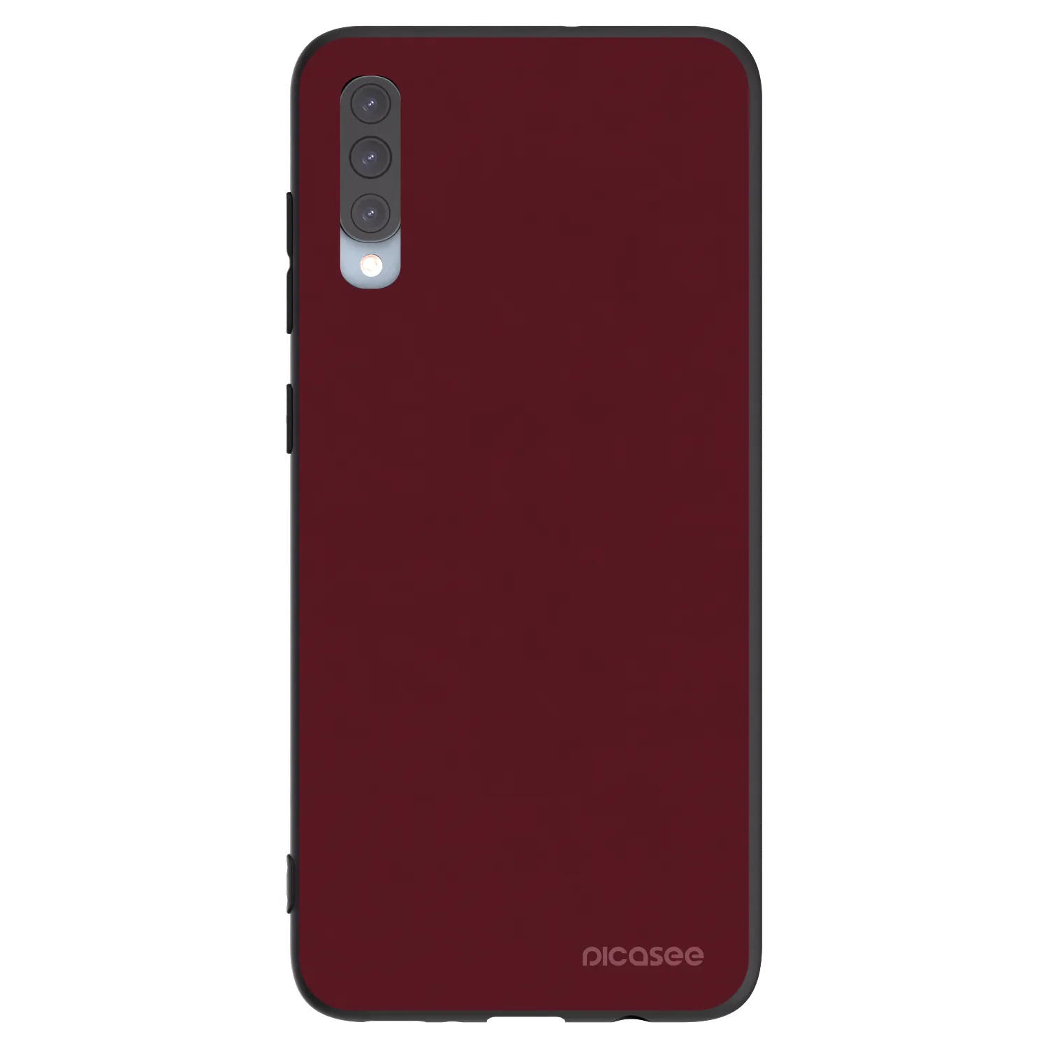 Picasee silikonski črni ovitek za Samsung Galaxy A70 A705F - Burgundy red