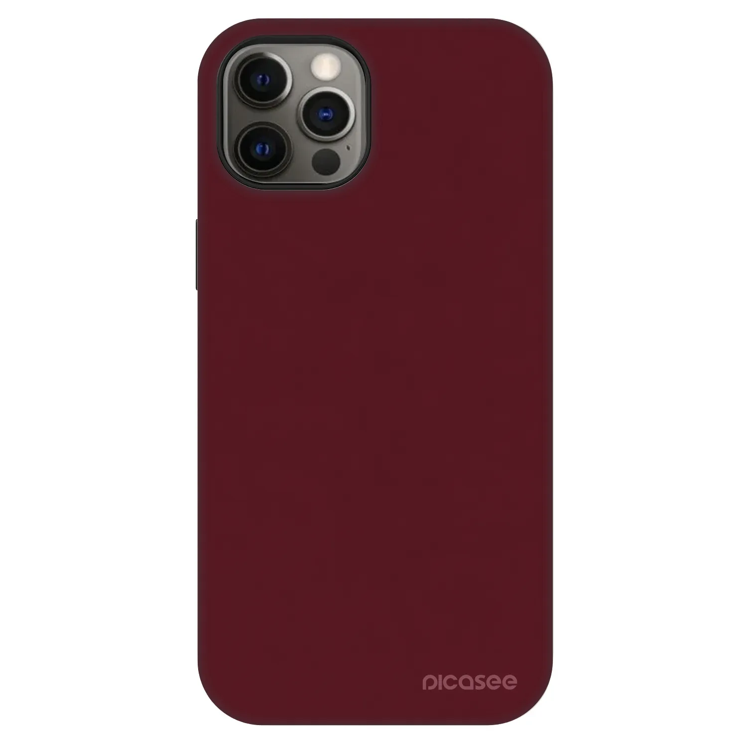 Picasee Fashion Case MagSafe za Apple iPhone 12 - Burgundy red
