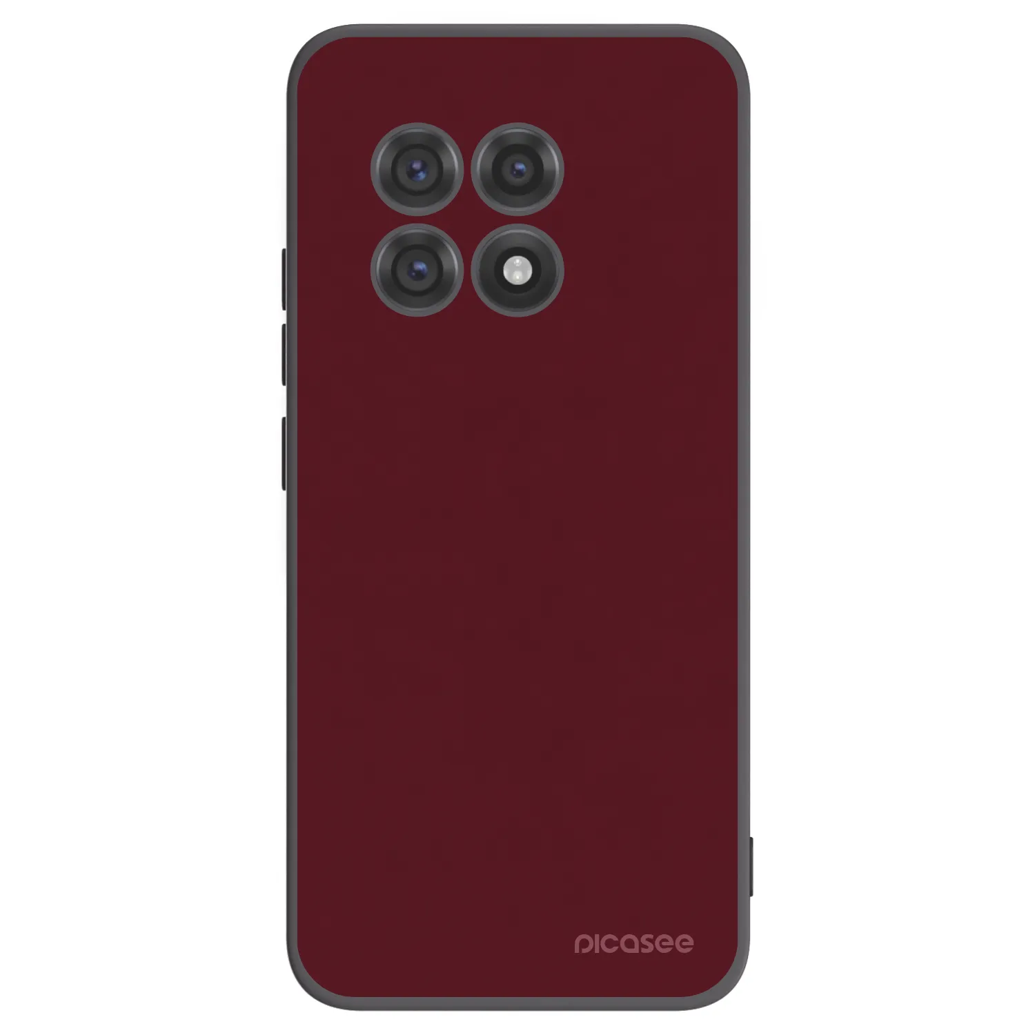 Picasee silikonski črni ovitek za OnePlus 13R 5G - Burgundy red