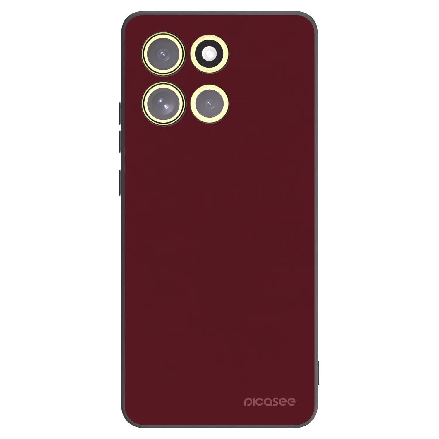 Picasee silikonski črni ovitek za Motorola Moto G86 5G - Burgundy red