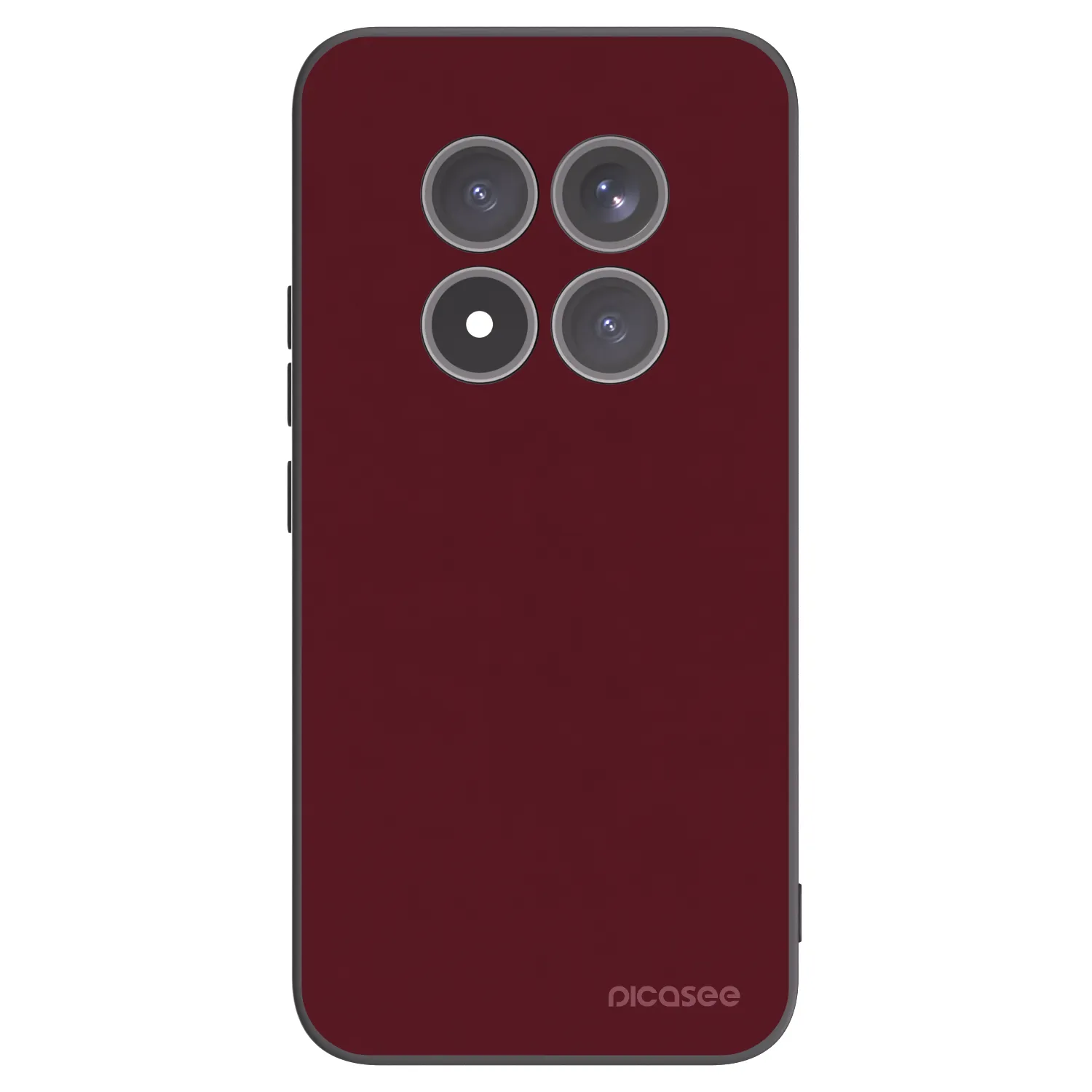 Picasee silikonski črni ovitek za Xiaomi Redmi Note 15 Pro+ - Burgundy red