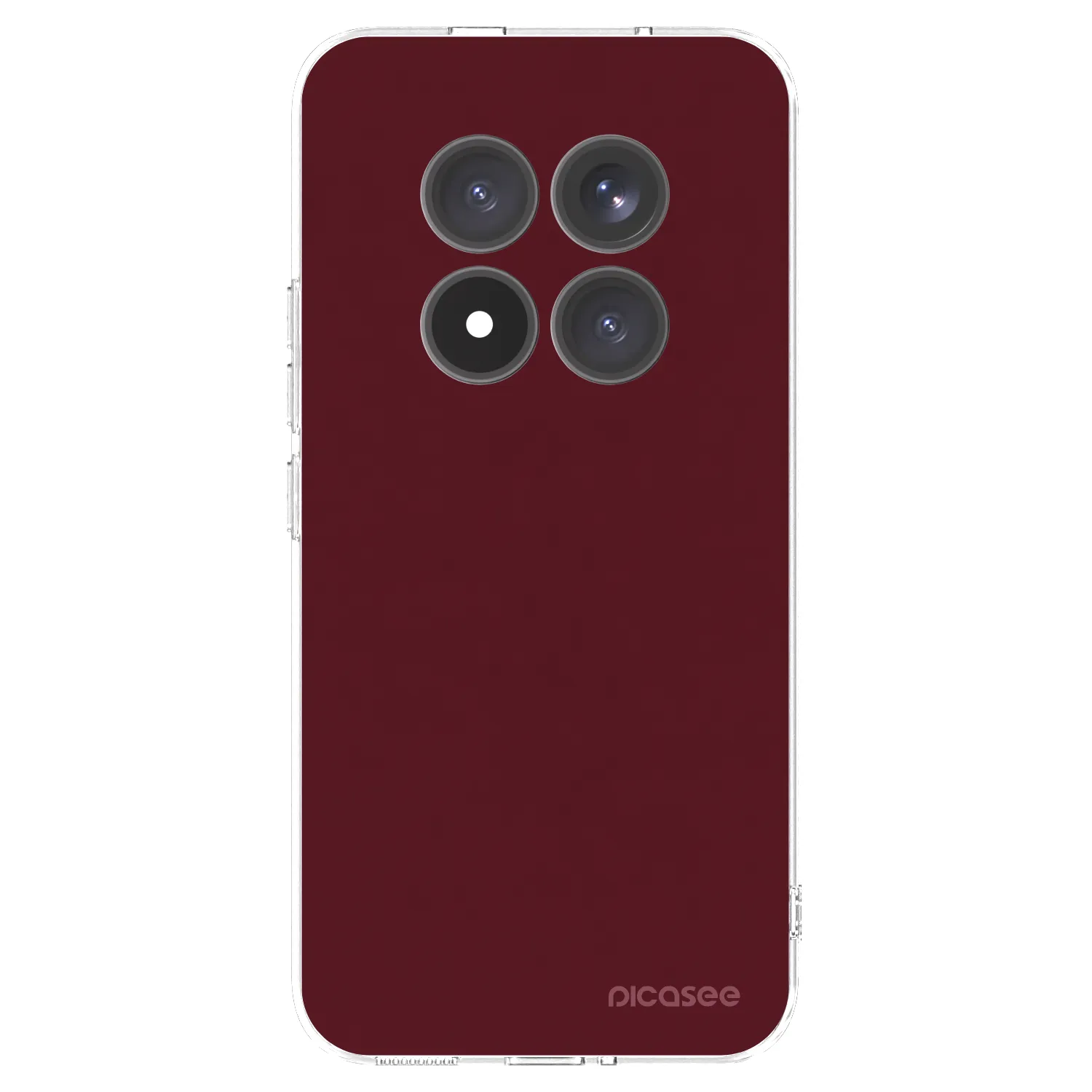 Picasee silikonski prozorni ovitek za Xiaomi Redmi Note 15 Pro+ - Burgundy red