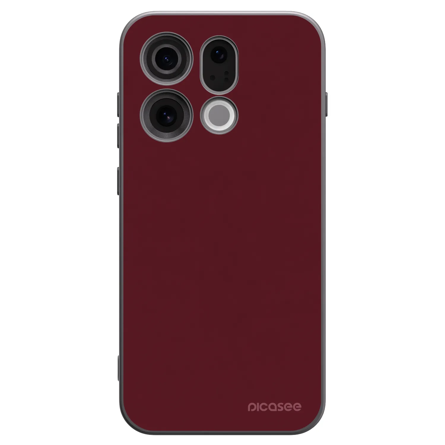 Picasee silikonski črni ovitek za OPPO Find X9 - Burgundy red