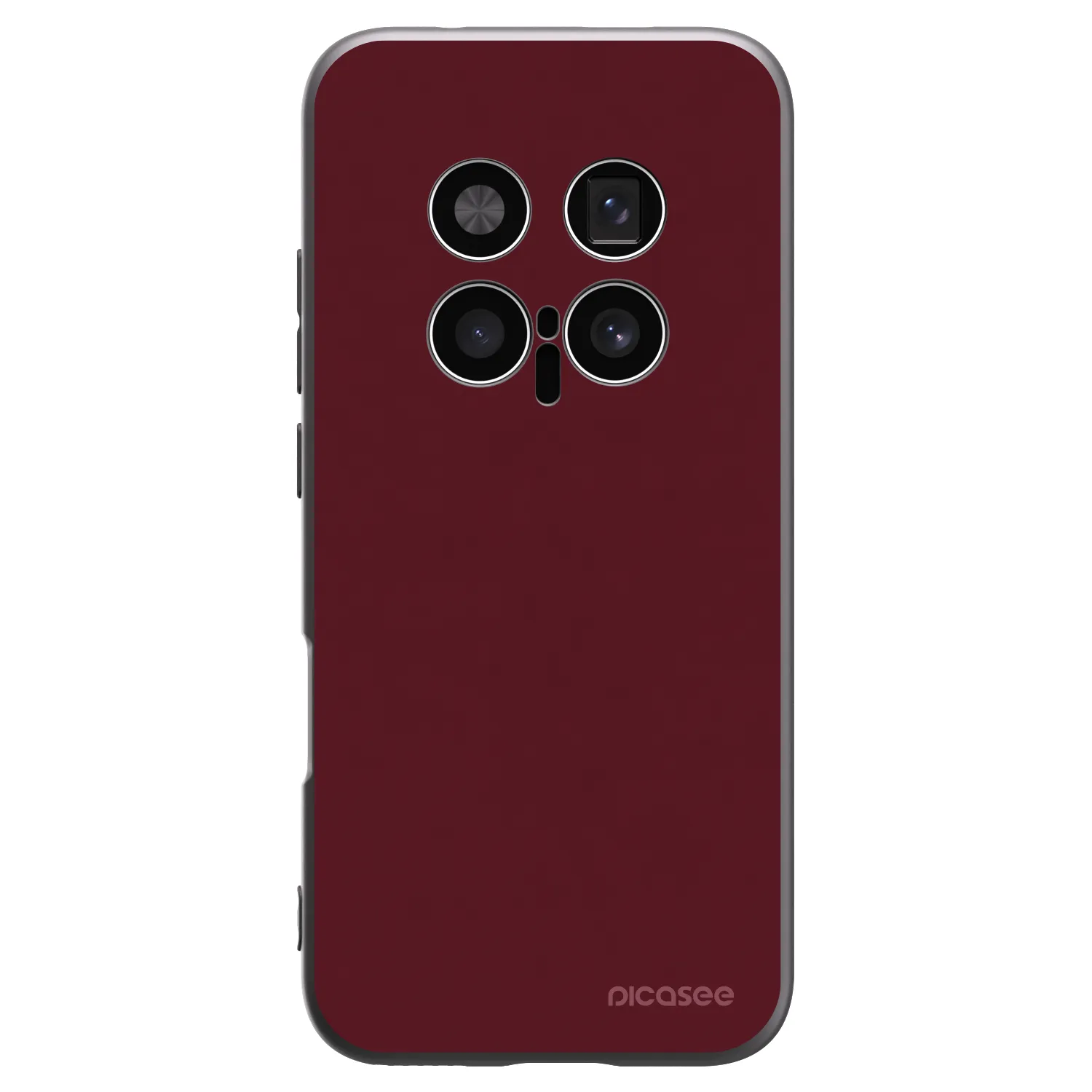 Picasee silikonski črni ovitek za Honor Magic8 Pro 5G - Burgundy red