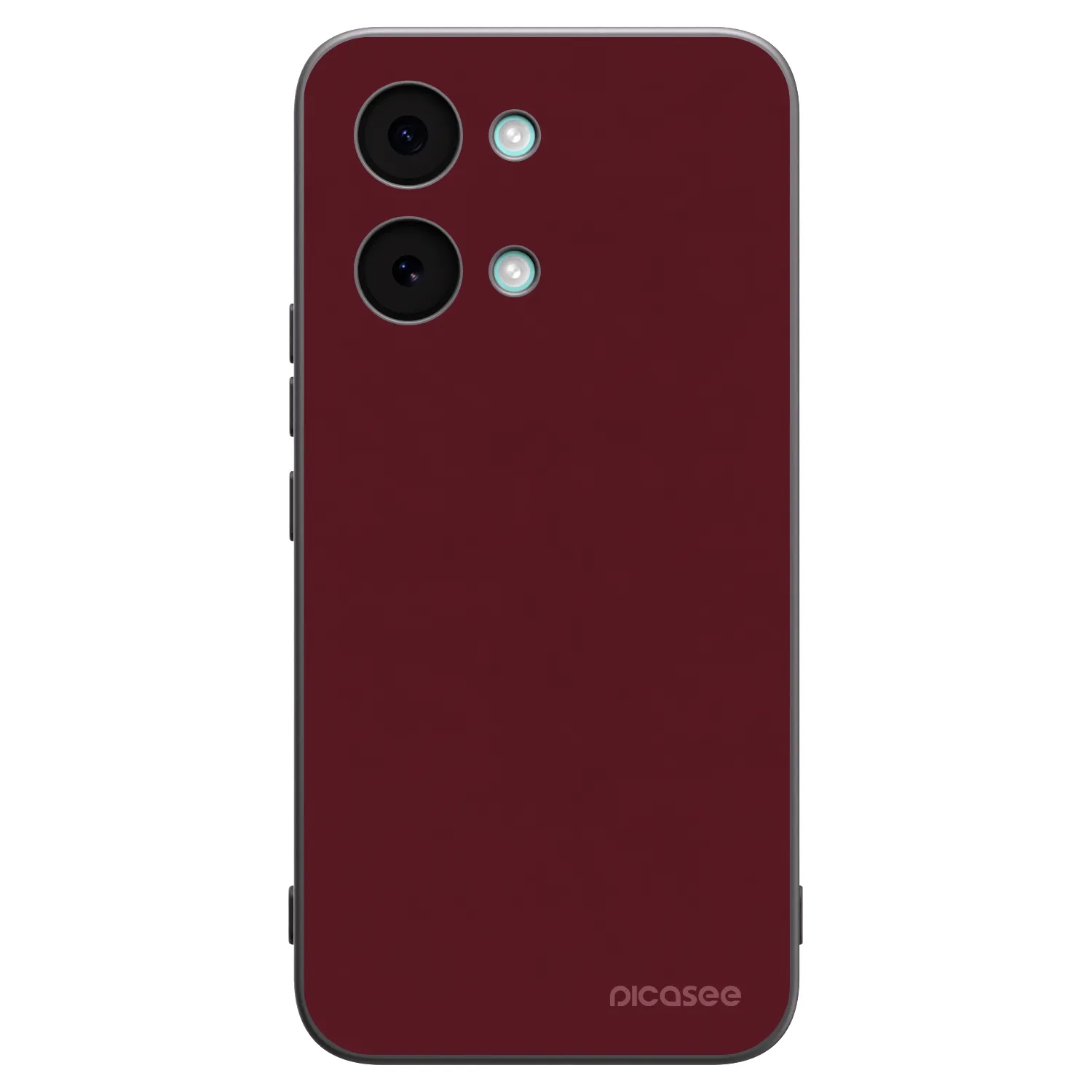 Picasee silikonski črni ovitek za Xiaomi Poco X8 Pro Max - Burgundy red