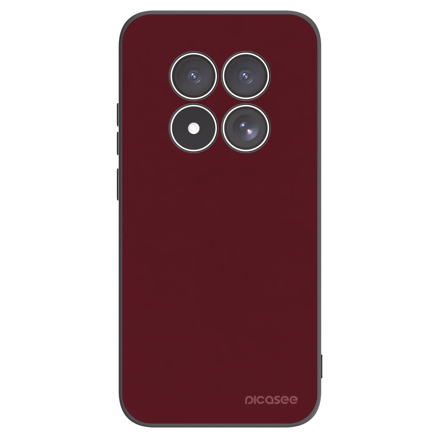Picasee silikonski črni ovitek za Xiaomi Redmi Note 15 Pro 5G - Burgundy red