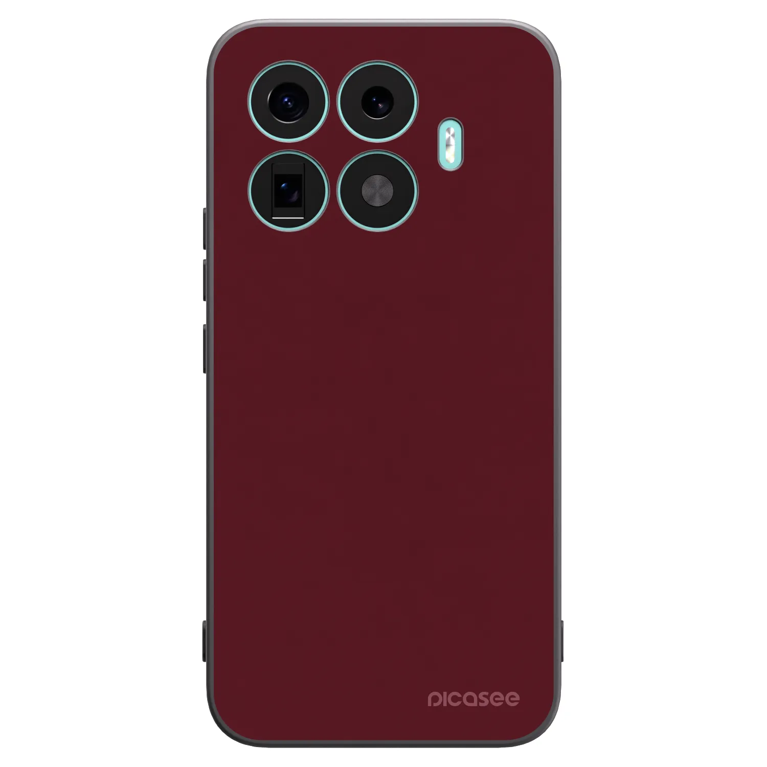 Picasee silikonski črni ovitek za Xiaomi 17T Pro - Burgundy red