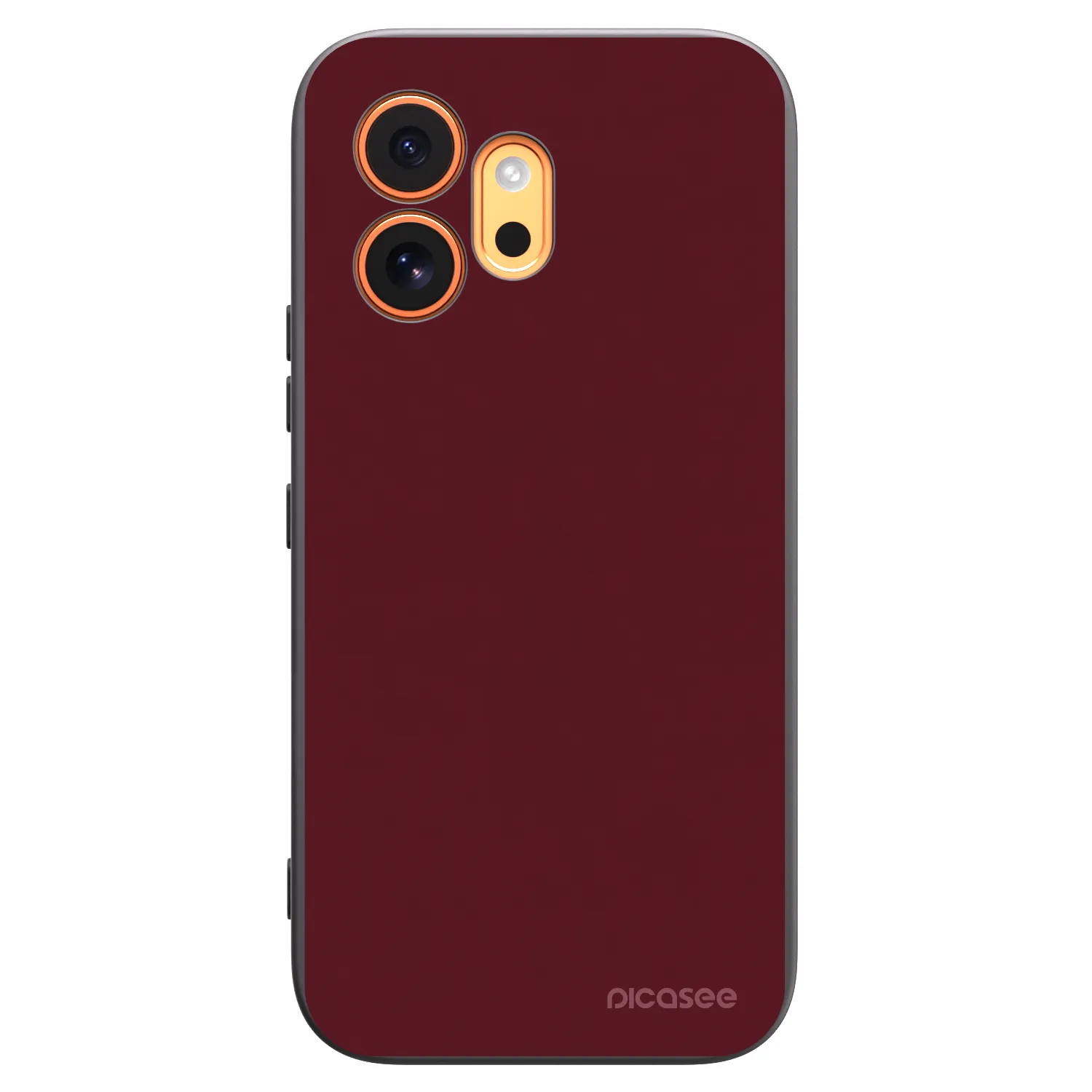 Picasee silikonski črni ovitek za Honor 600 - Burgundy red