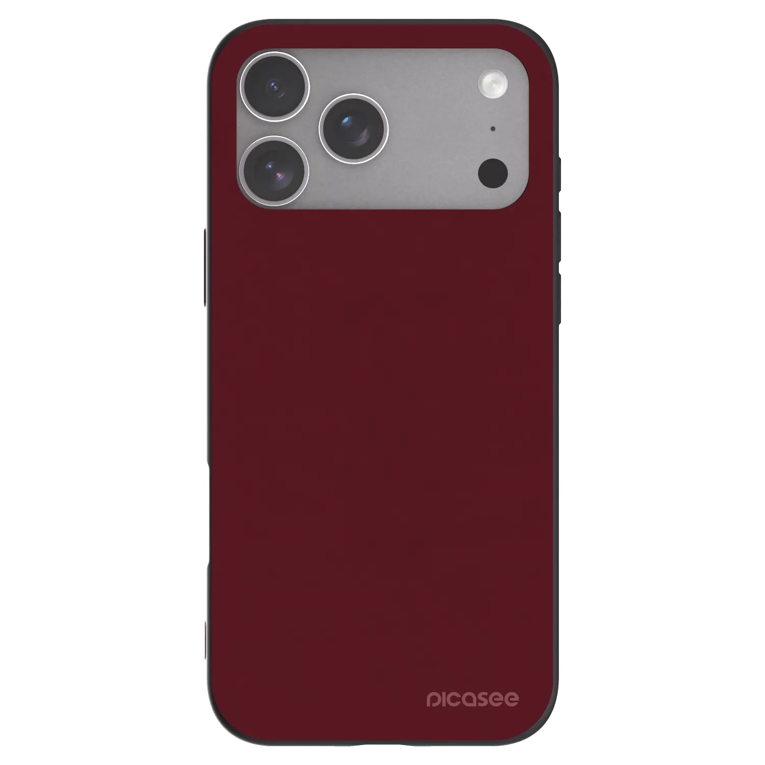 Picasee silikonski črni ovitek za Apple iPhone 18 Pro Max - Burgundy red