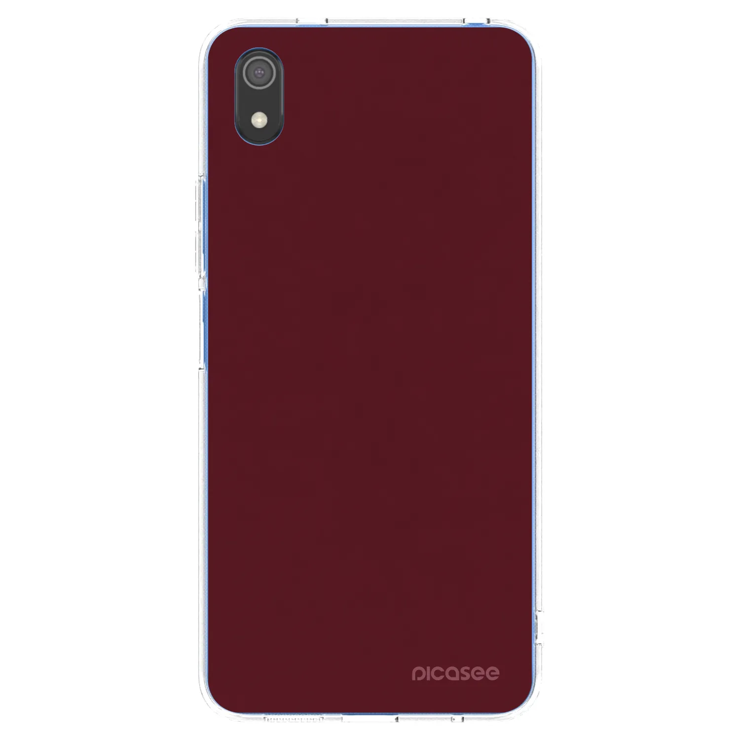 Picasee silikonski prozorni ovitek za Xiaomi Redmi 7A - Burgundy red