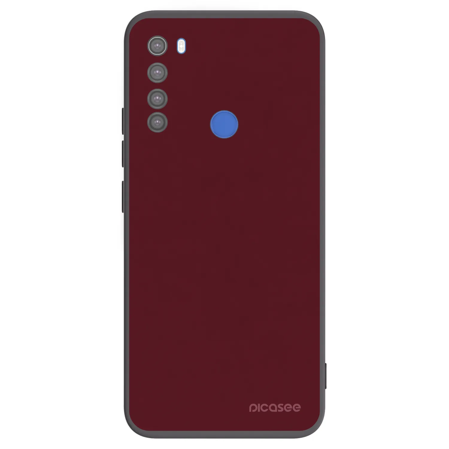 Picasee silikonski črni ovitek za Xiaomi Redmi Note 8T - Burgundy red