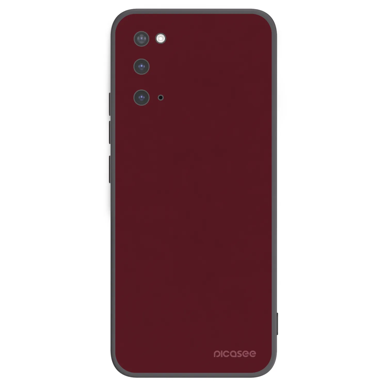Picasee silikonski črni ovitek za Samsung Galaxy S20 G980F - Burgundy red