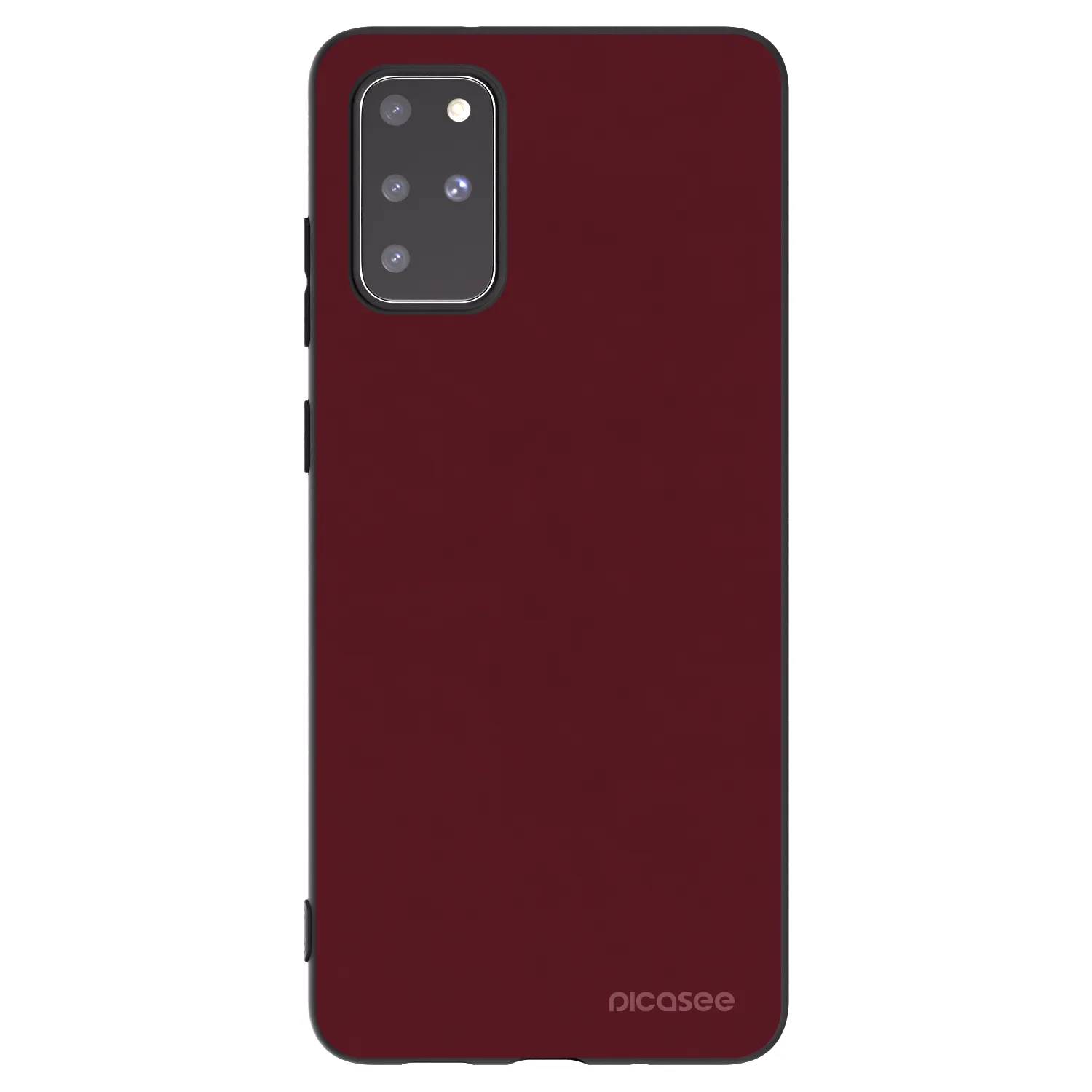 Picasee silikonski črni ovitek za Samsung Galaxy S20+ G985F - Burgundy red