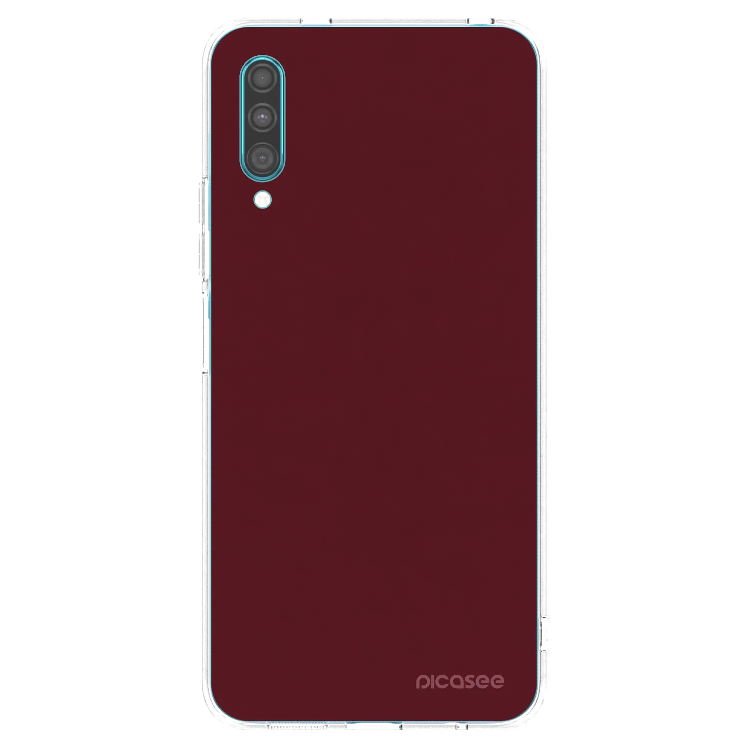 Picasee silikonski prozorni ovitek za Samsung Galaxy A30s A307F - Burgundy red