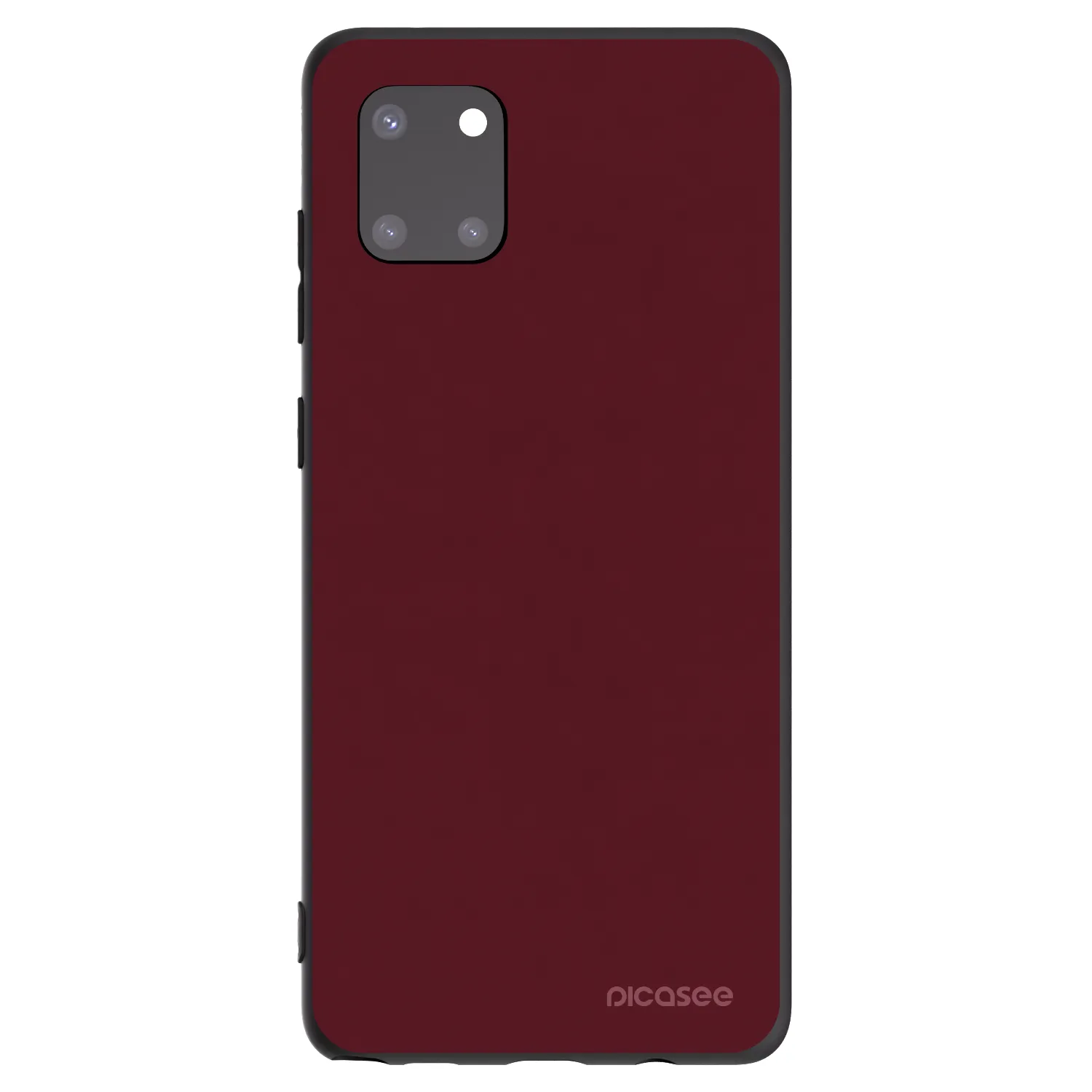 Picasee silikonski črni ovitek za Samsung Galaxy Note 10 Lite N770F - Burgundy red