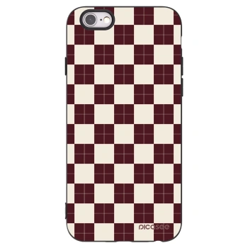 Picasee silikonski črni ovitek za Apple iPhone 6/6S - Checked Away
