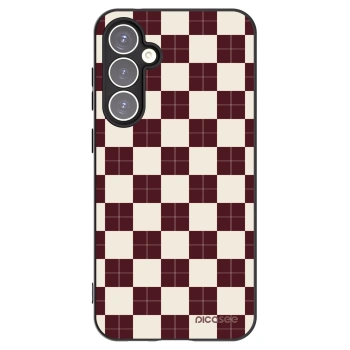 Picasee silikonski črni ovitek za Samsung Galaxy S23 FE S711B - Checked Away