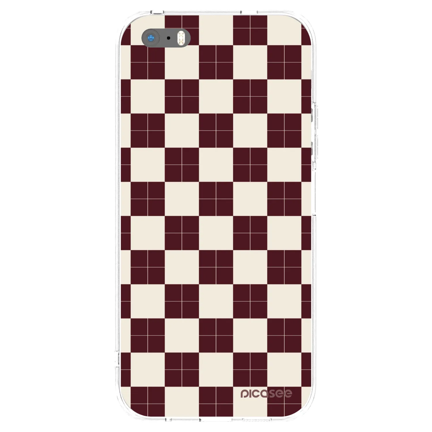 Picasee silikonski prozorni ovitek za Apple iPhone 5/5S/SE - Checked Away