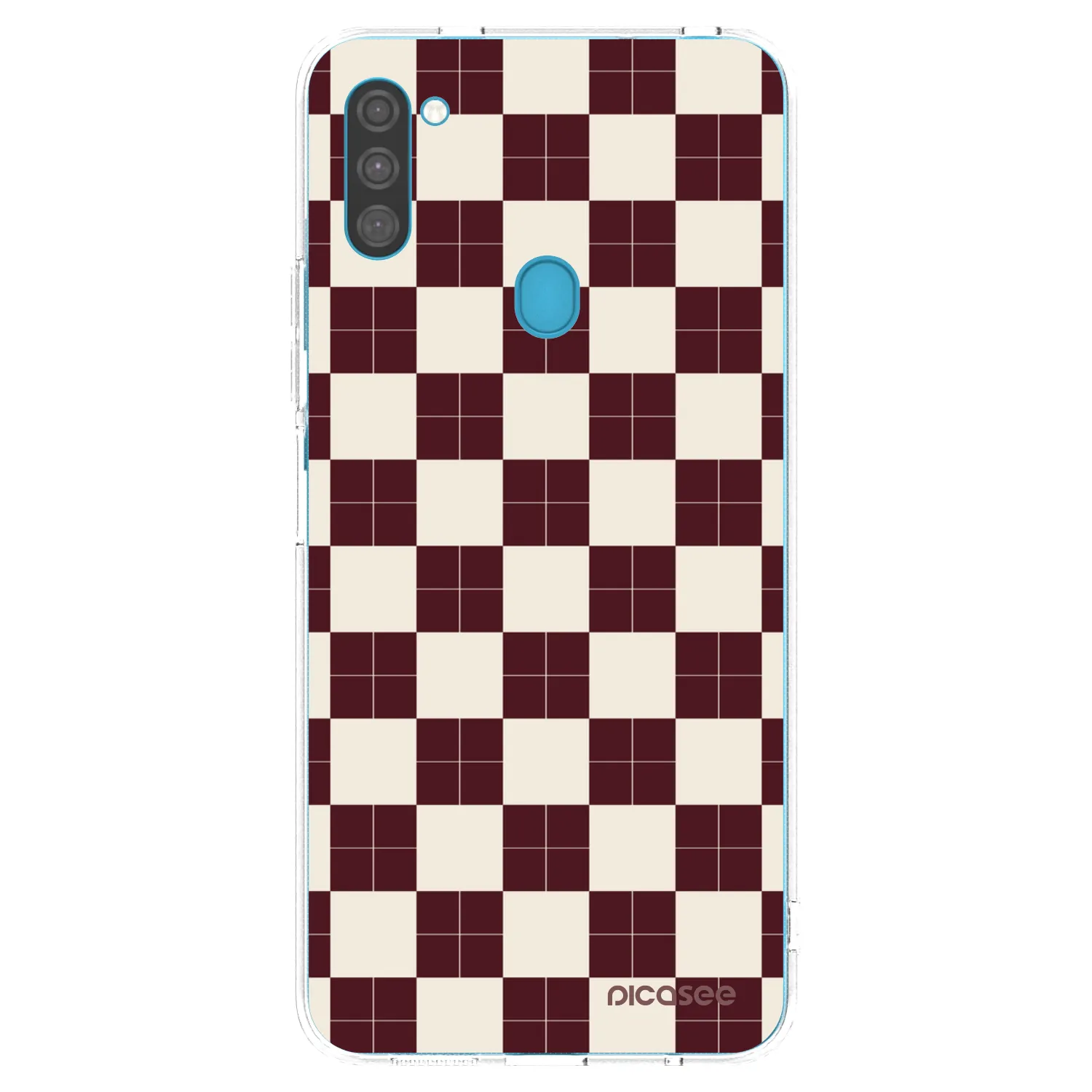 Picasee silikonski prozorni ovitek za Samsung Galaxy M11 - Checked Away
